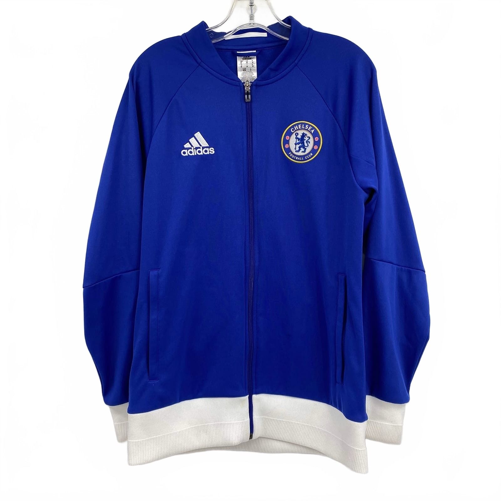 adidas Chelsea FC Varsity Jacket Blue/White