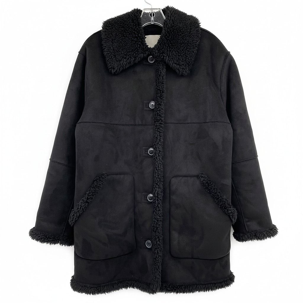 Wilfred Black Catrina Sherpa Jacket