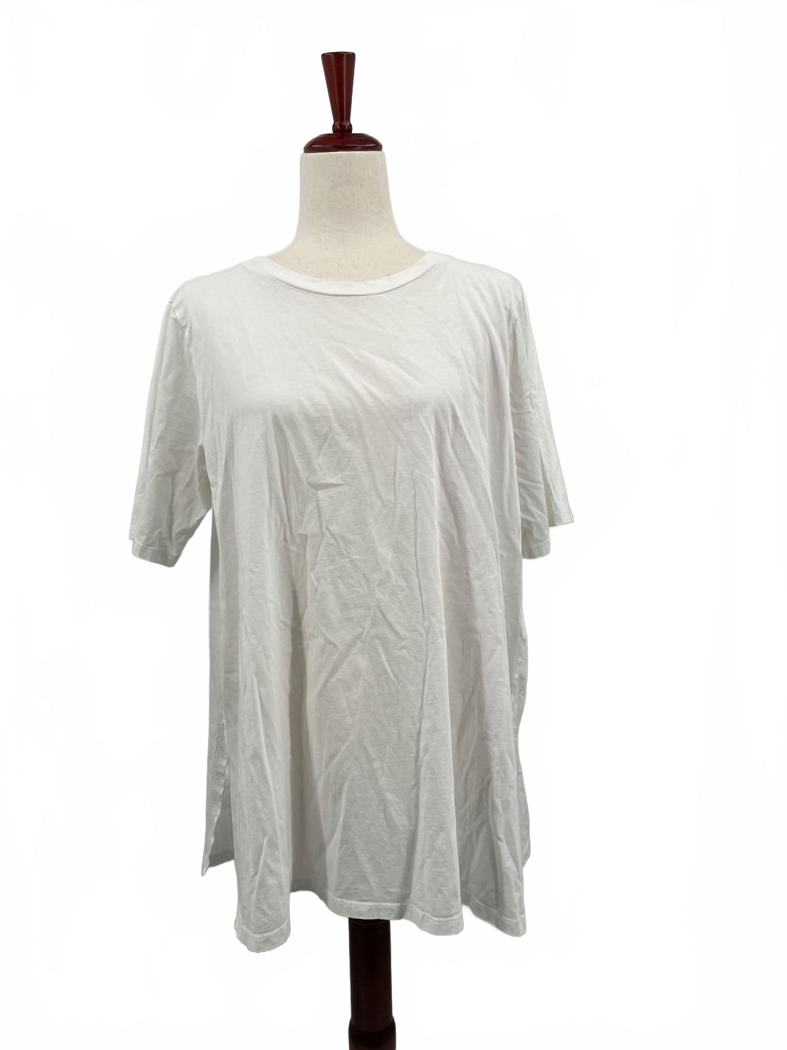 Eileen Fisher White Cotton Tee