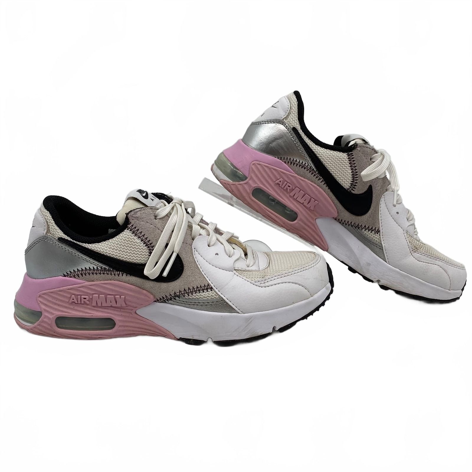 Nike White Pink Air Max Excee Sneakers