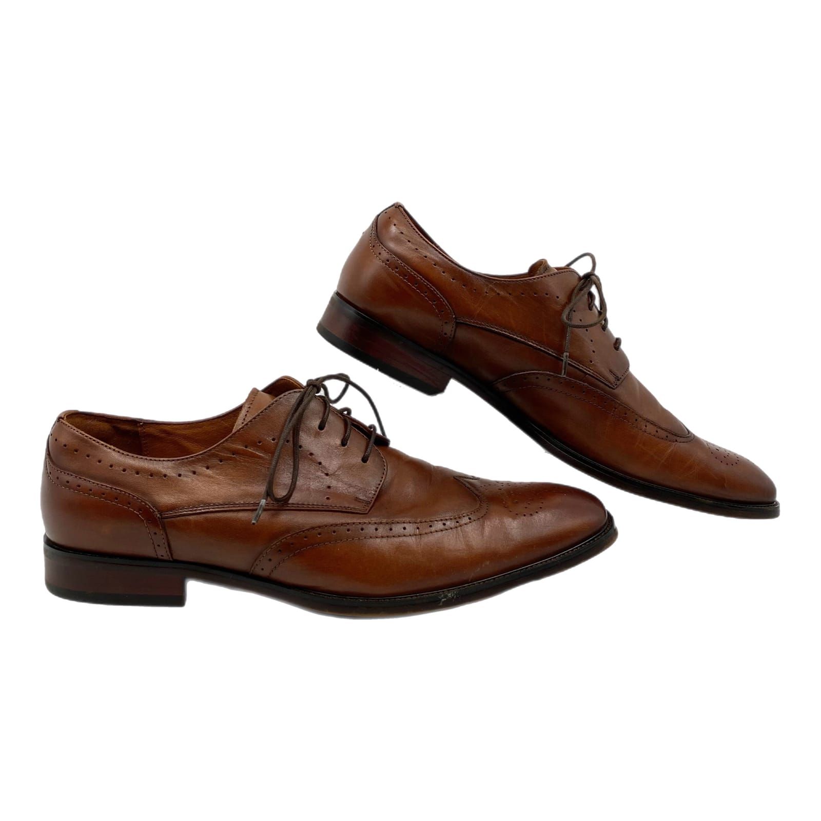 Florsheim Brown Leather Brogue Dress Shoes