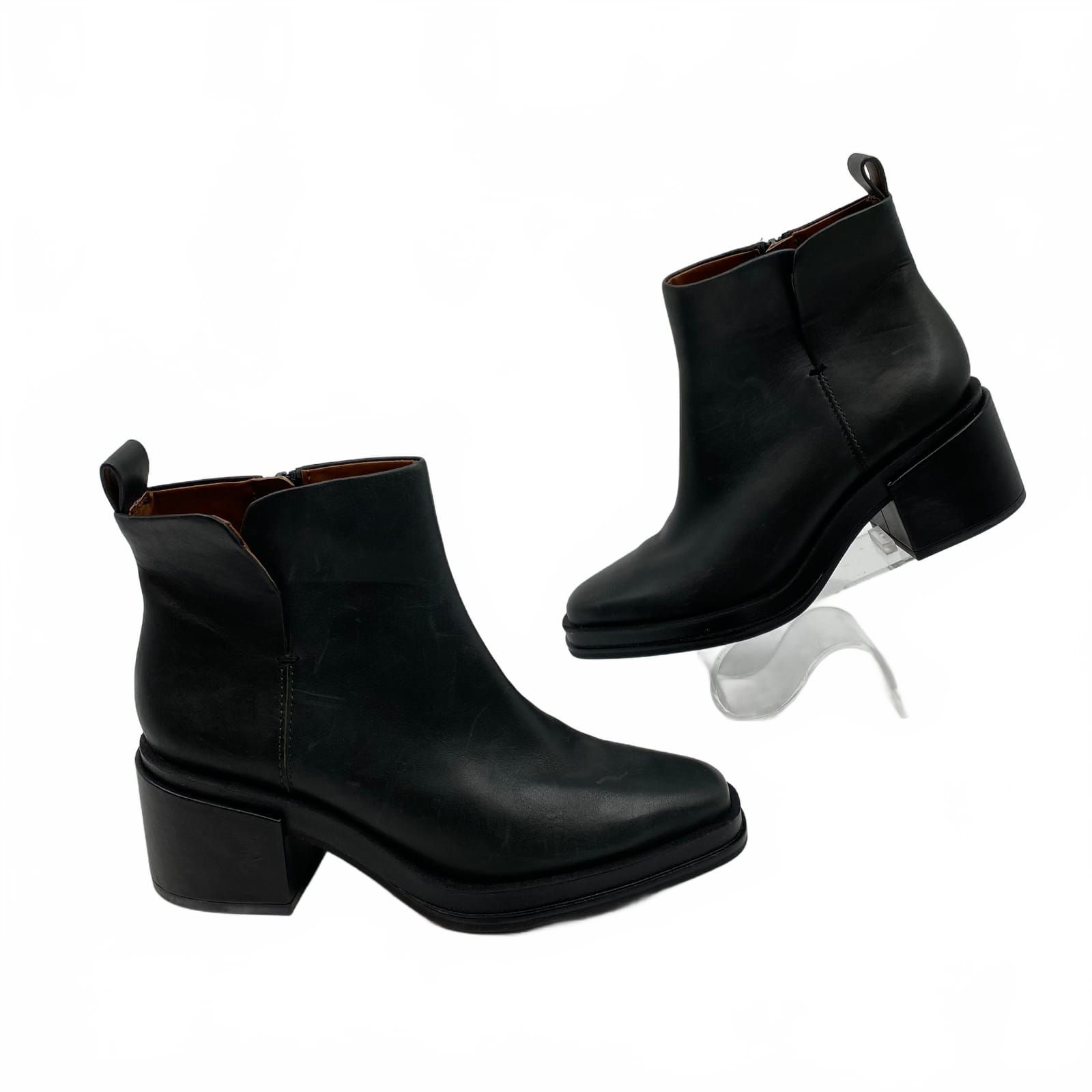 Franco Sarto Black Leather Bootie