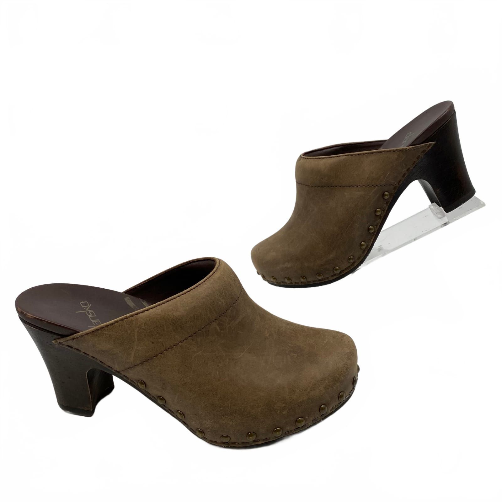 Dansko Brown Leather Clogs