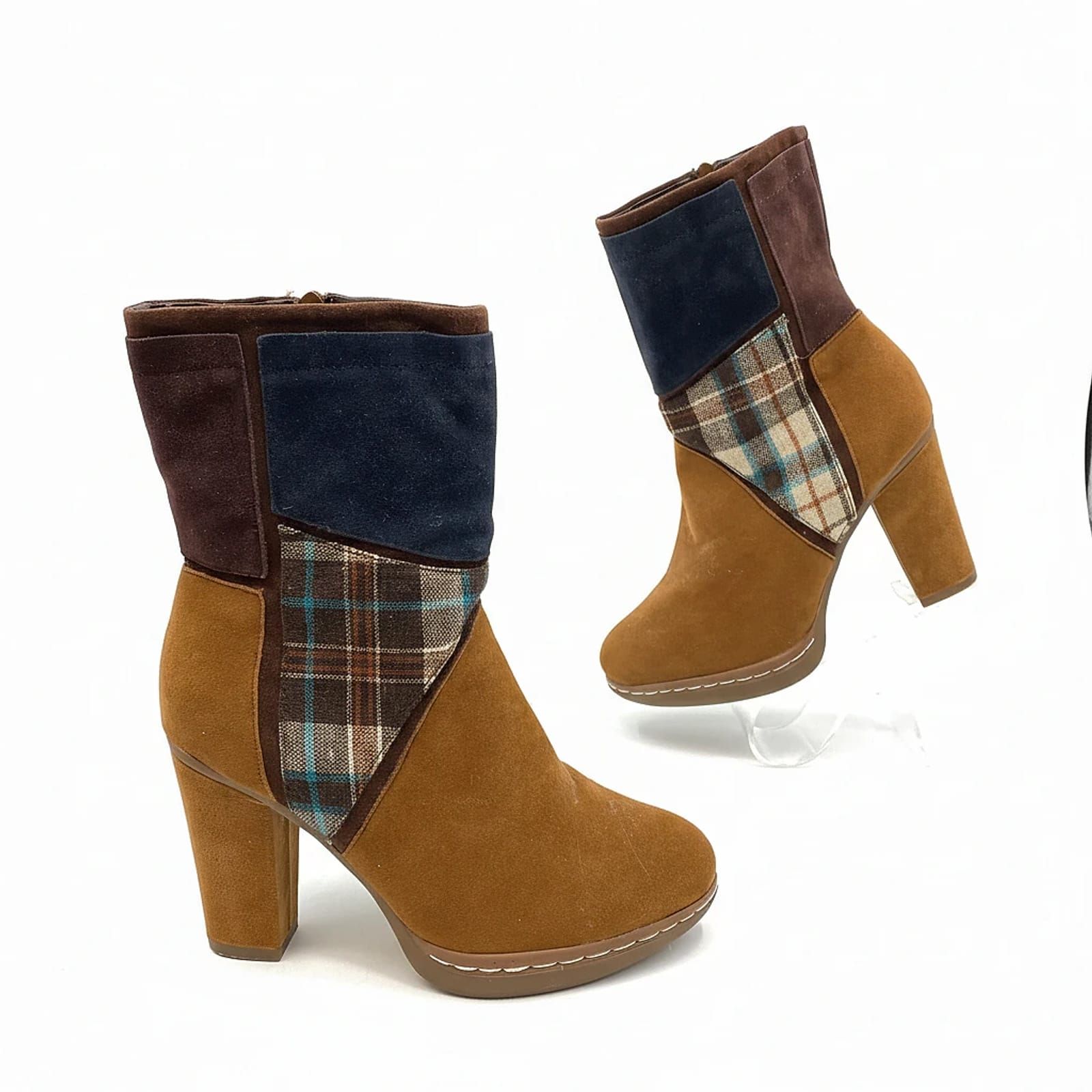 Muk Luks Brown Faux Leather Bootie