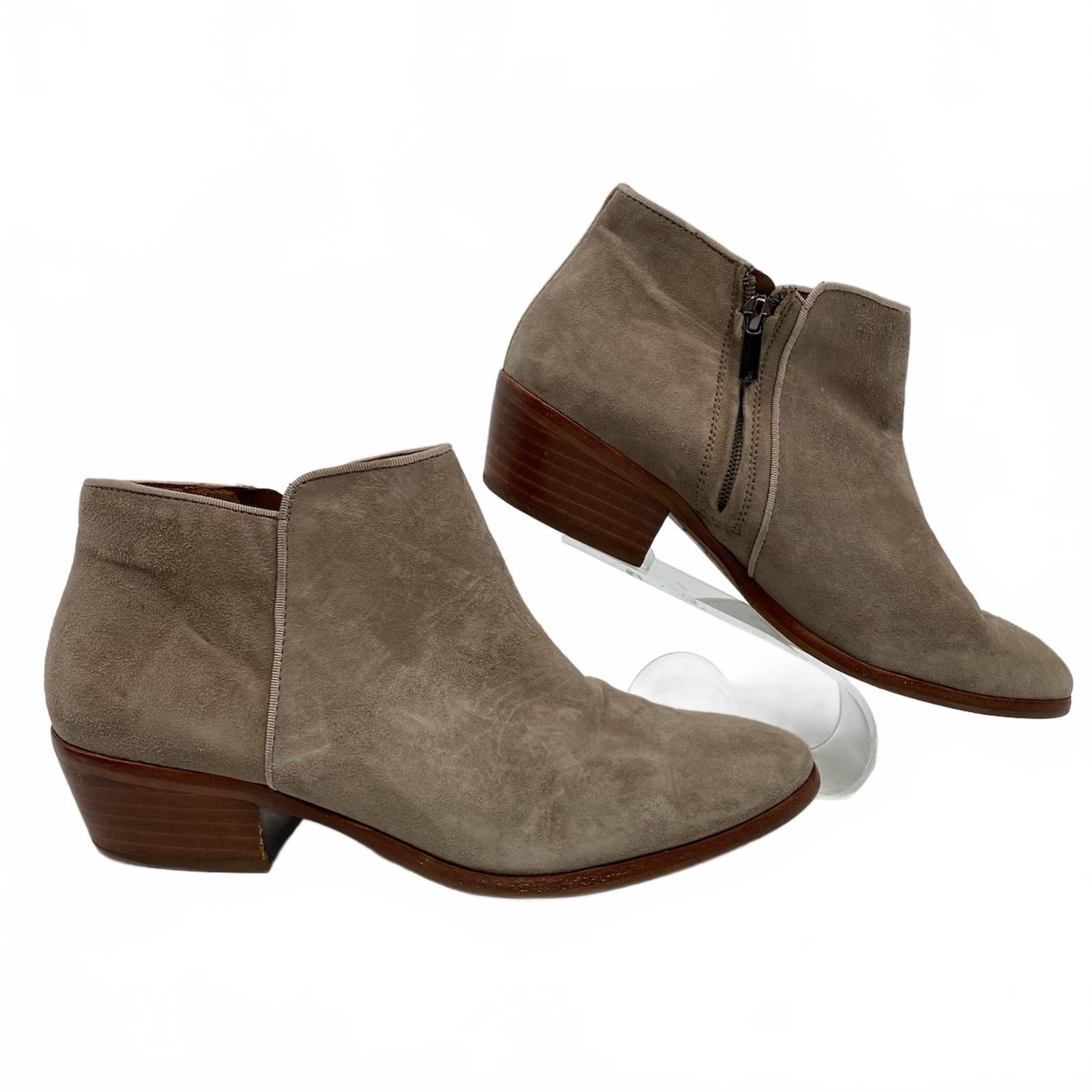Sam Edelman Gray Suede Petty Ankle Booties
