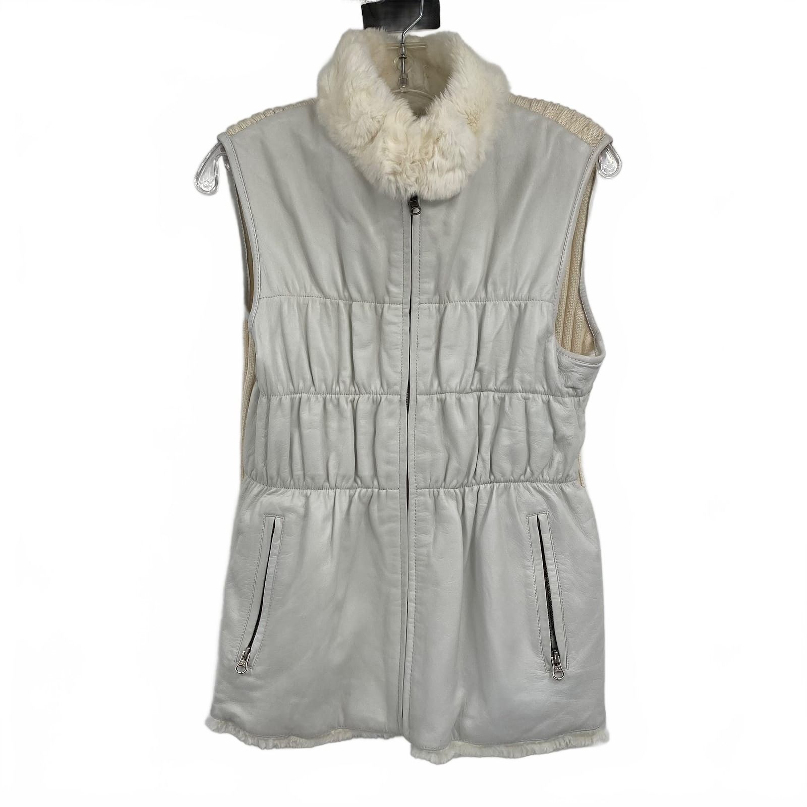 Vintage White Vest Reversible with