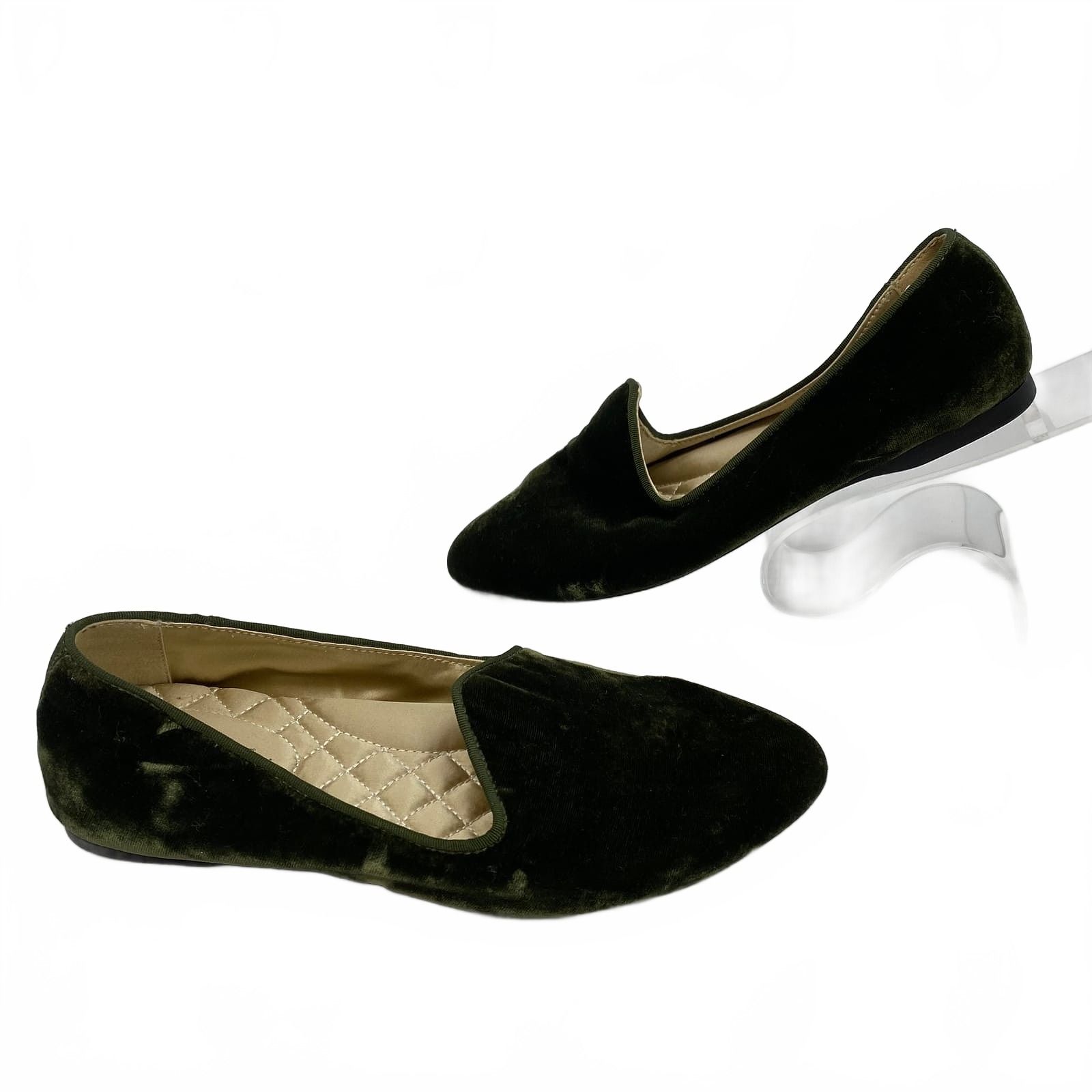 Birdies Flats & Loafers Velvet Green