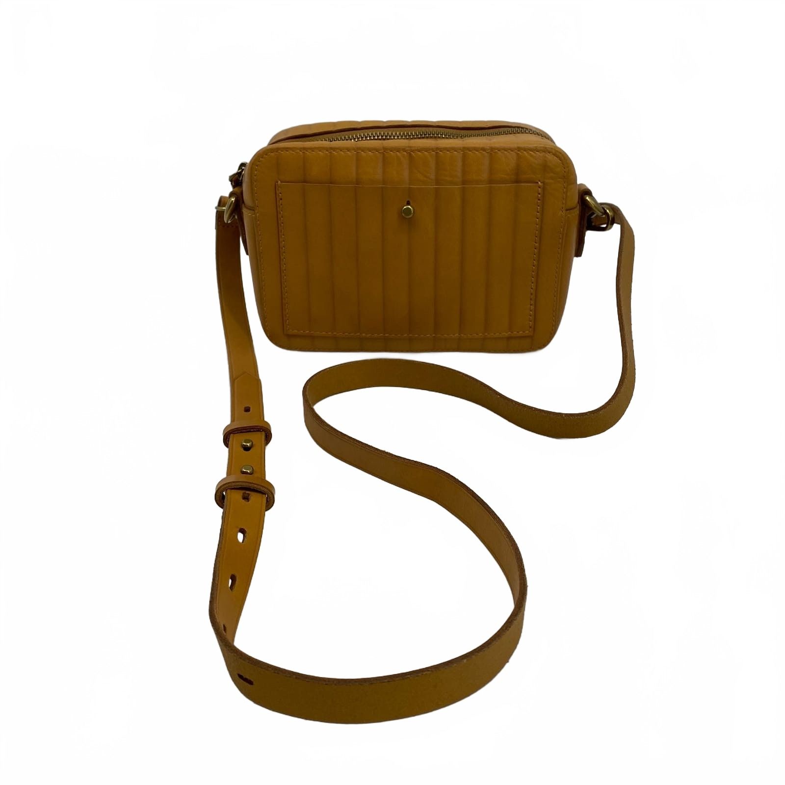 Madewell Tan Crossbody Bag Bubble Pleat