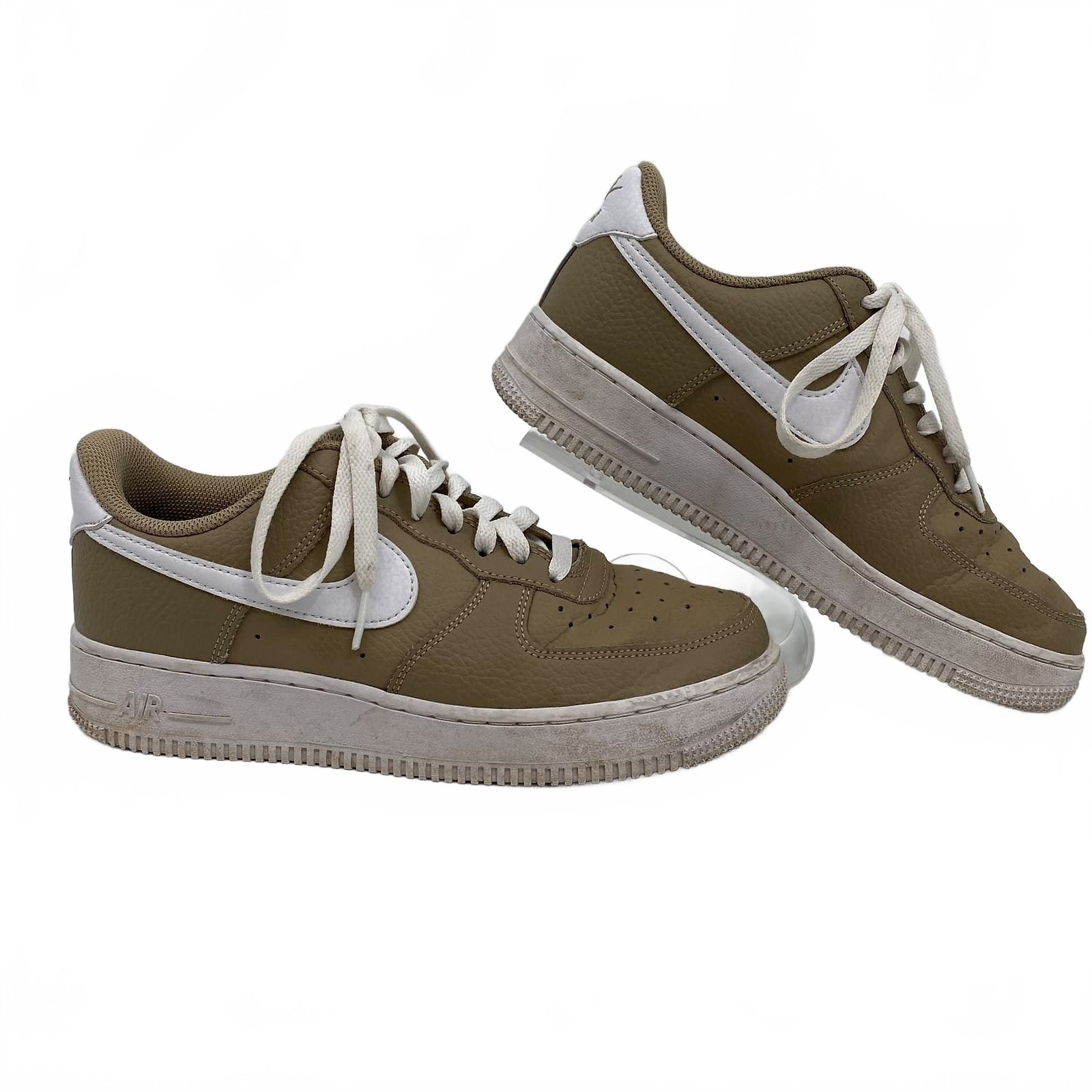 Nike Brown White Air Force 1 Sneakers