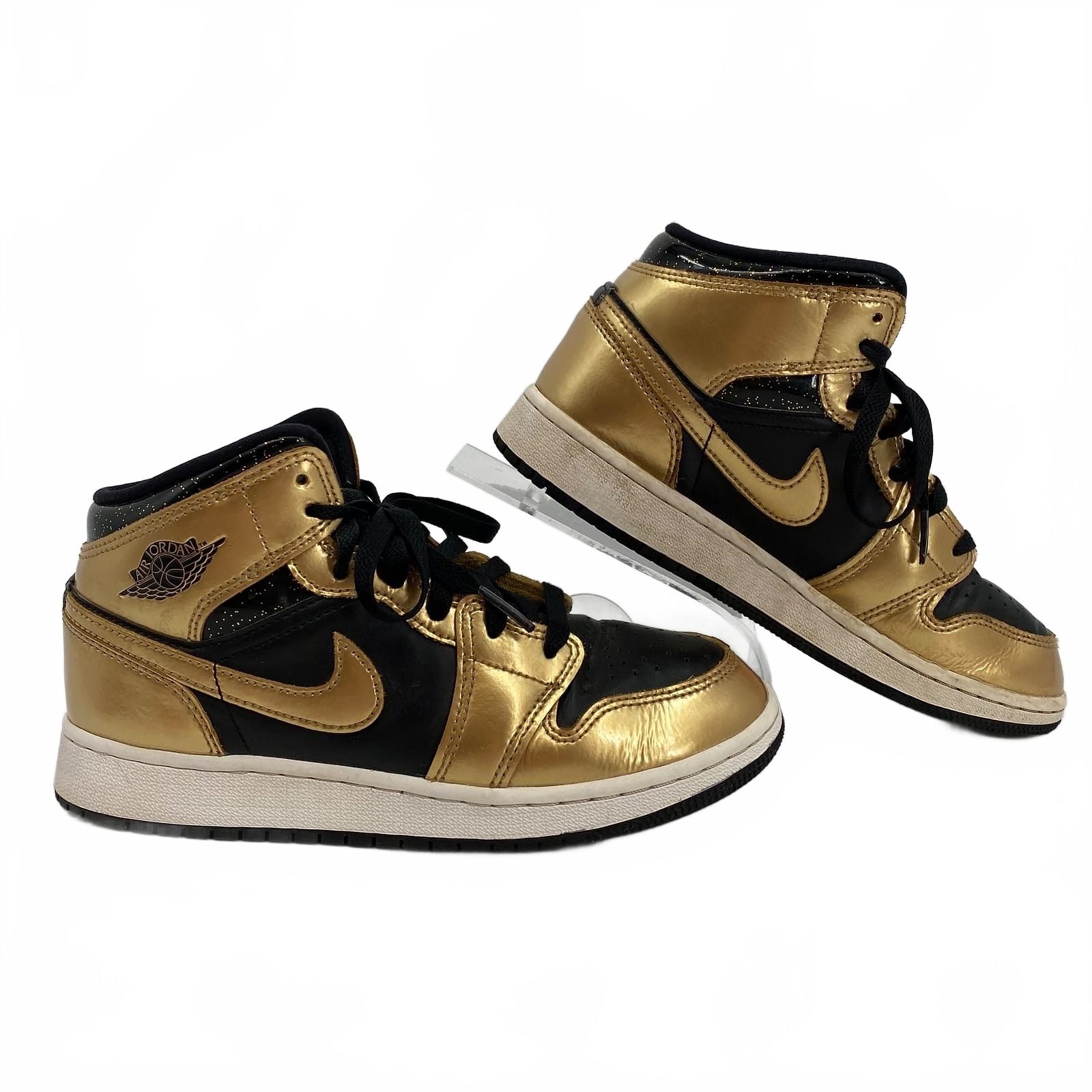 Nike Gold Black Air Jordan Sneakers