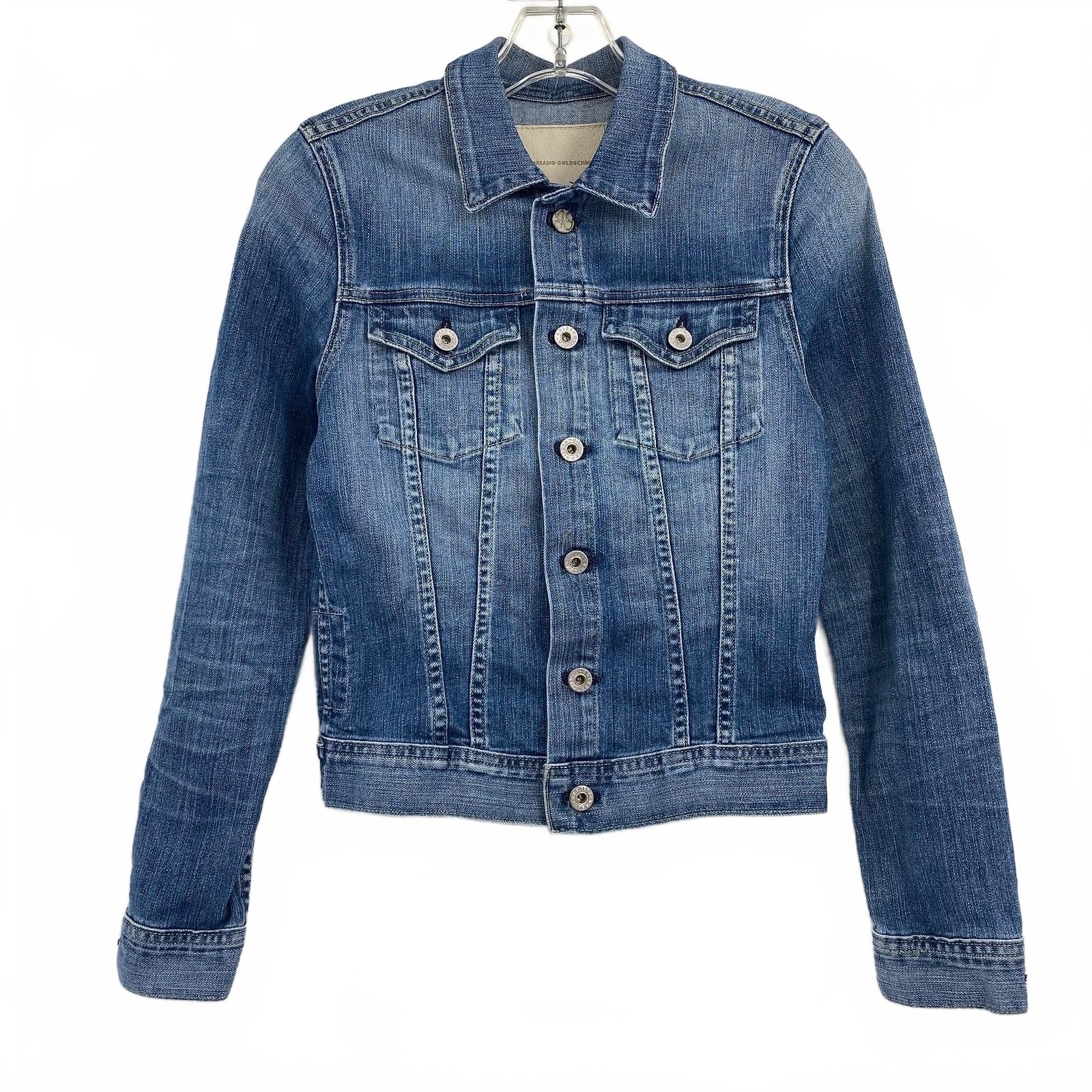 Ag Adriano Goldschmied Blue Denim Jacket Robyn jacket