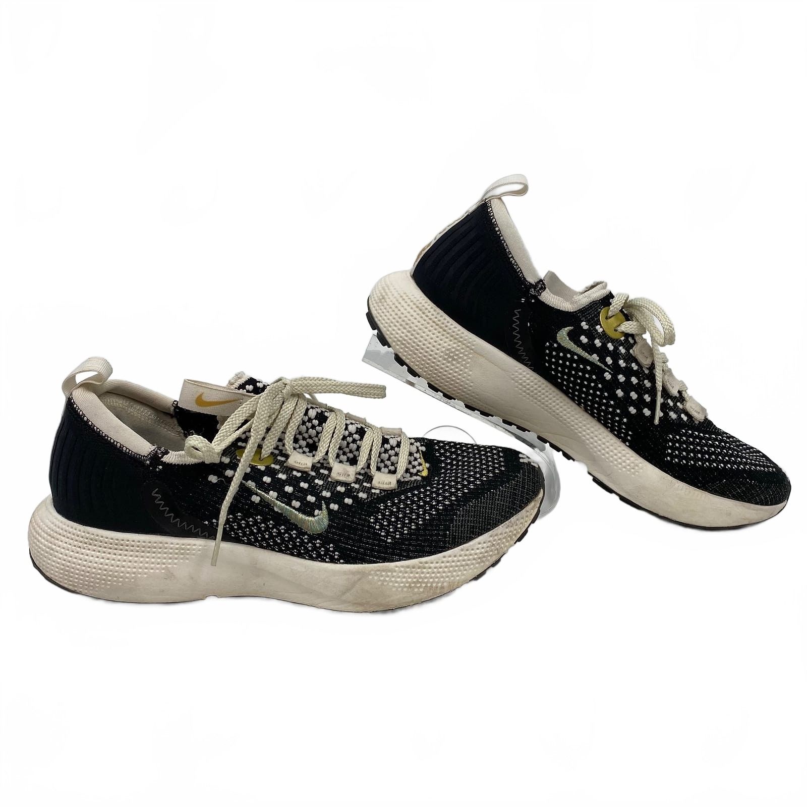 Nike Black Cream React Escape RN Flyknit Sneakers