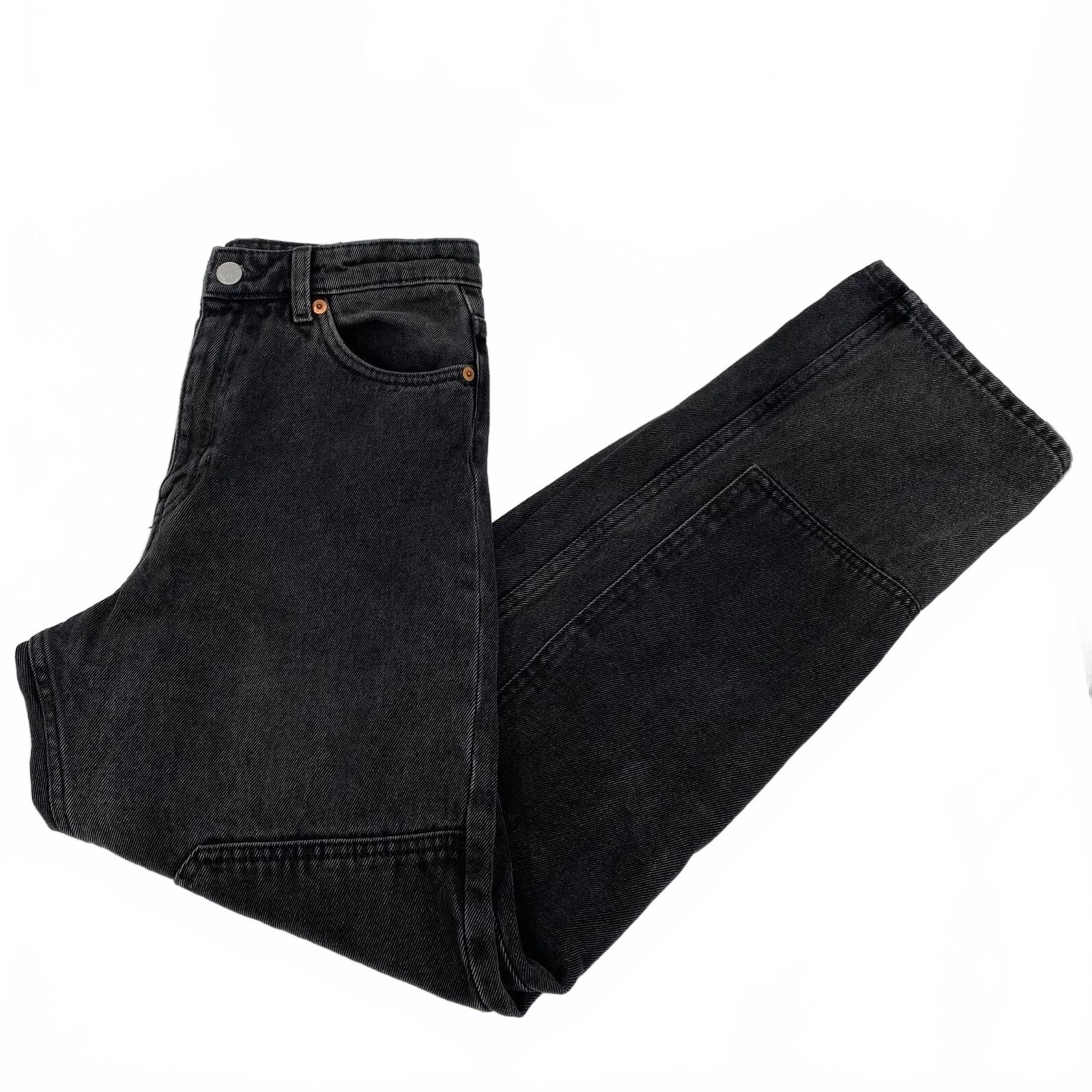 Monki Black Straight Leg Jeans