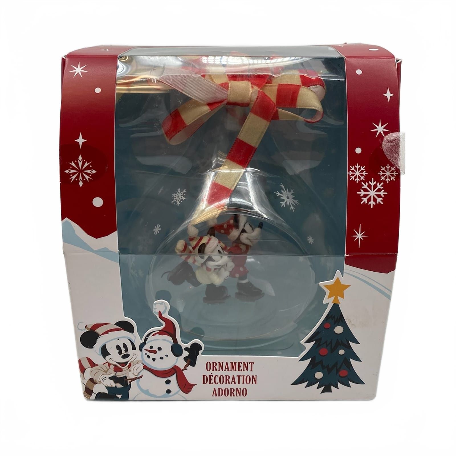 Disney Red Cream 2021 Ice Skating Collectible Ornament