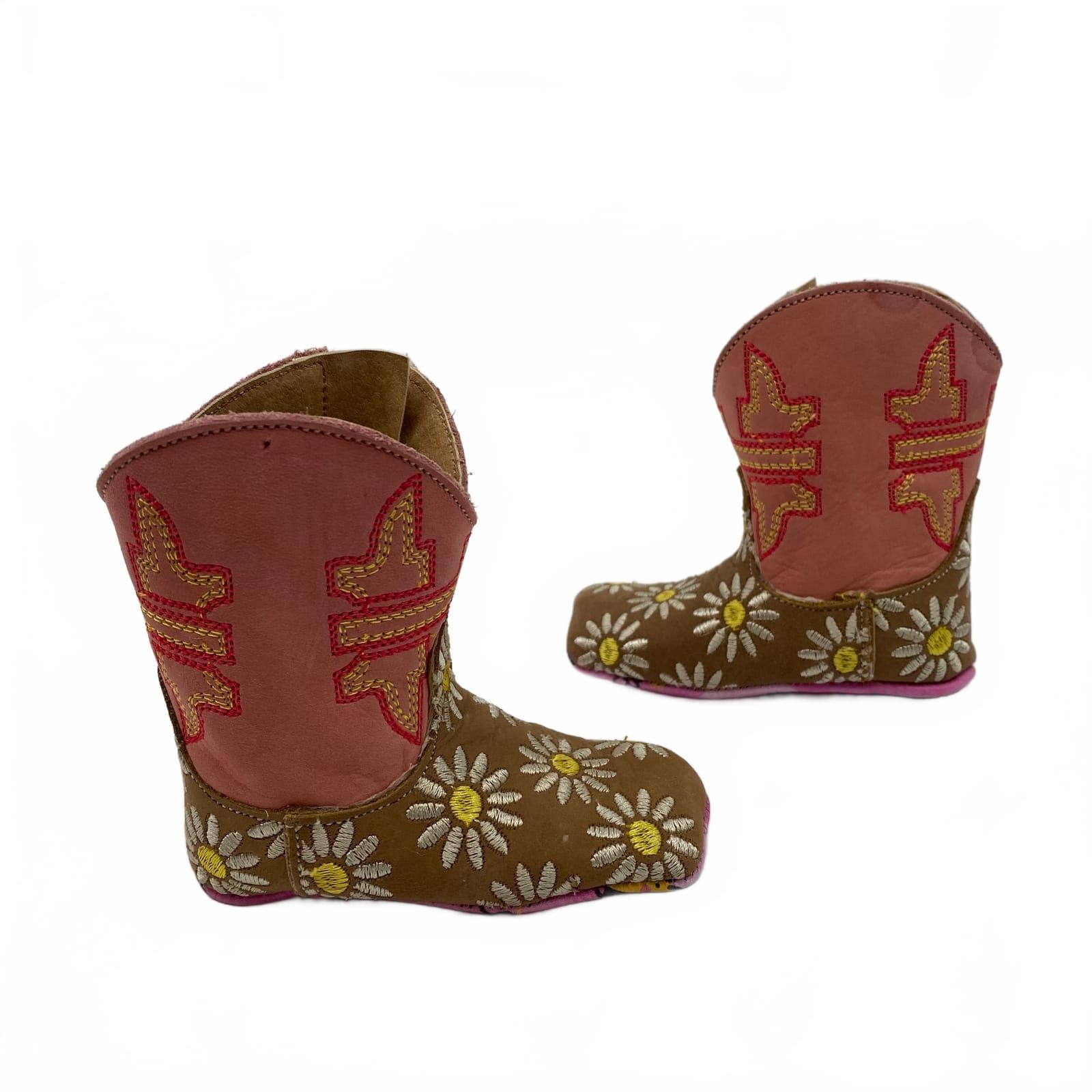 Tin Haul Pink Leather Boots