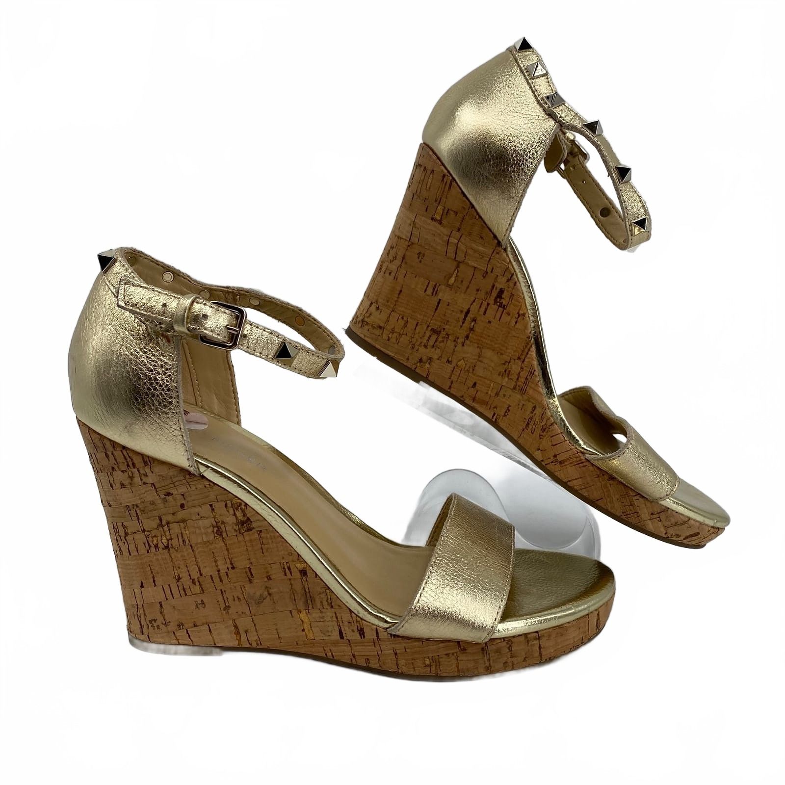 Marc Fisher Gold Studded Wedges