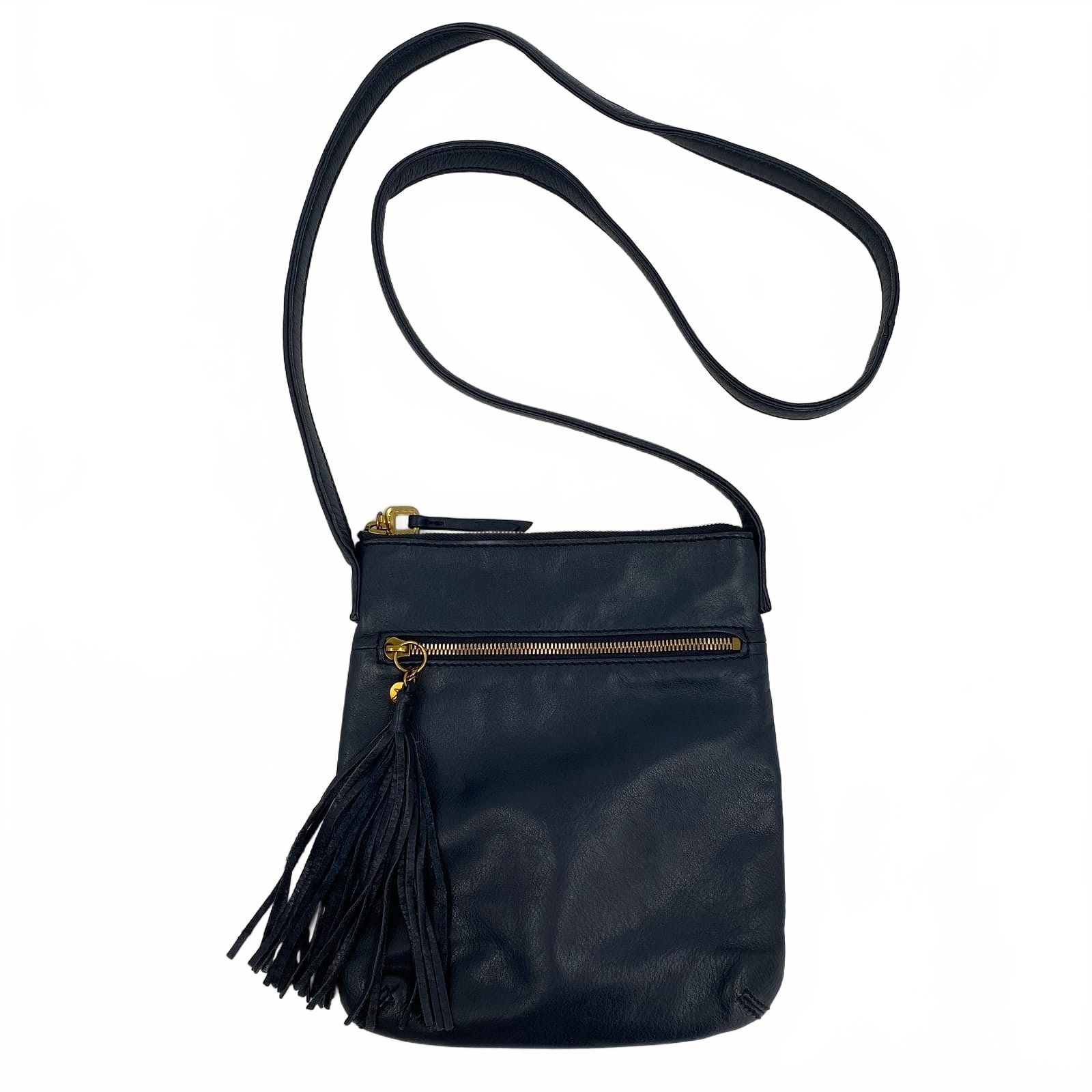 HOBO Navy Blue Leather Crossbody Bag