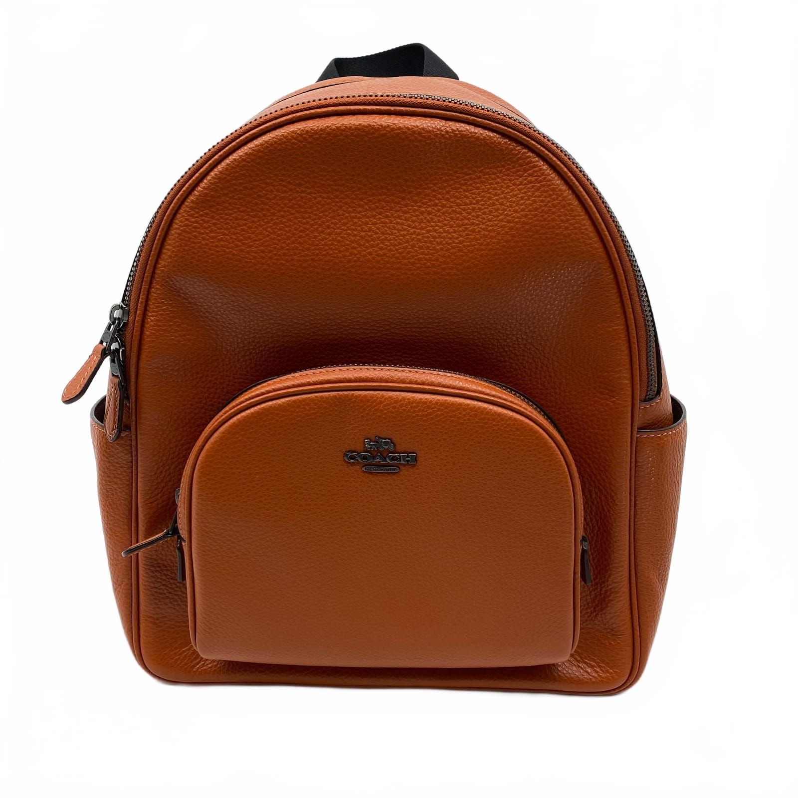 Coach Orange Leather Backpack