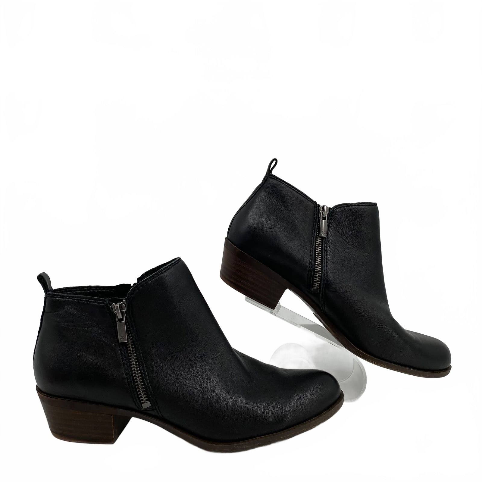 Lucky Brand Black Leather Basel Bootie