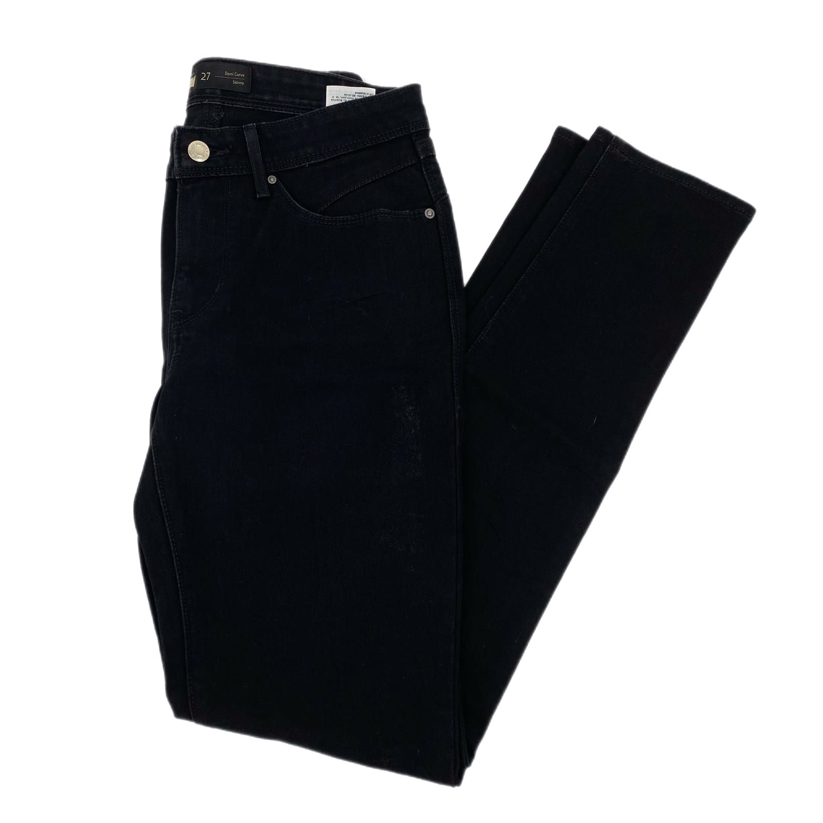 Levi's Black Mid-Rise Skinny Jeans