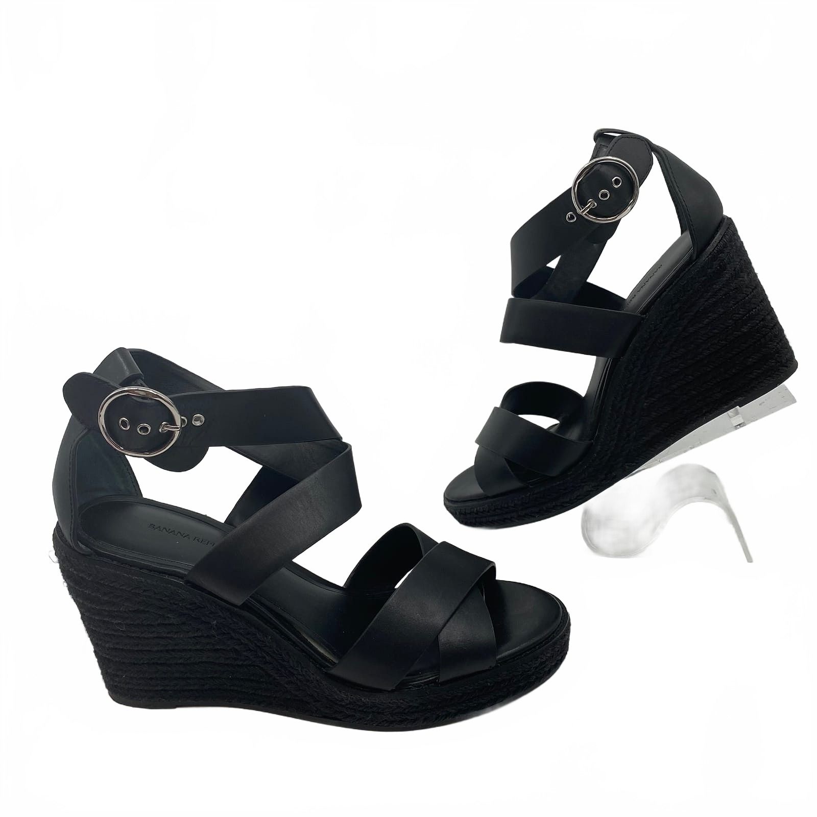 Banana Republic Black Wedges
