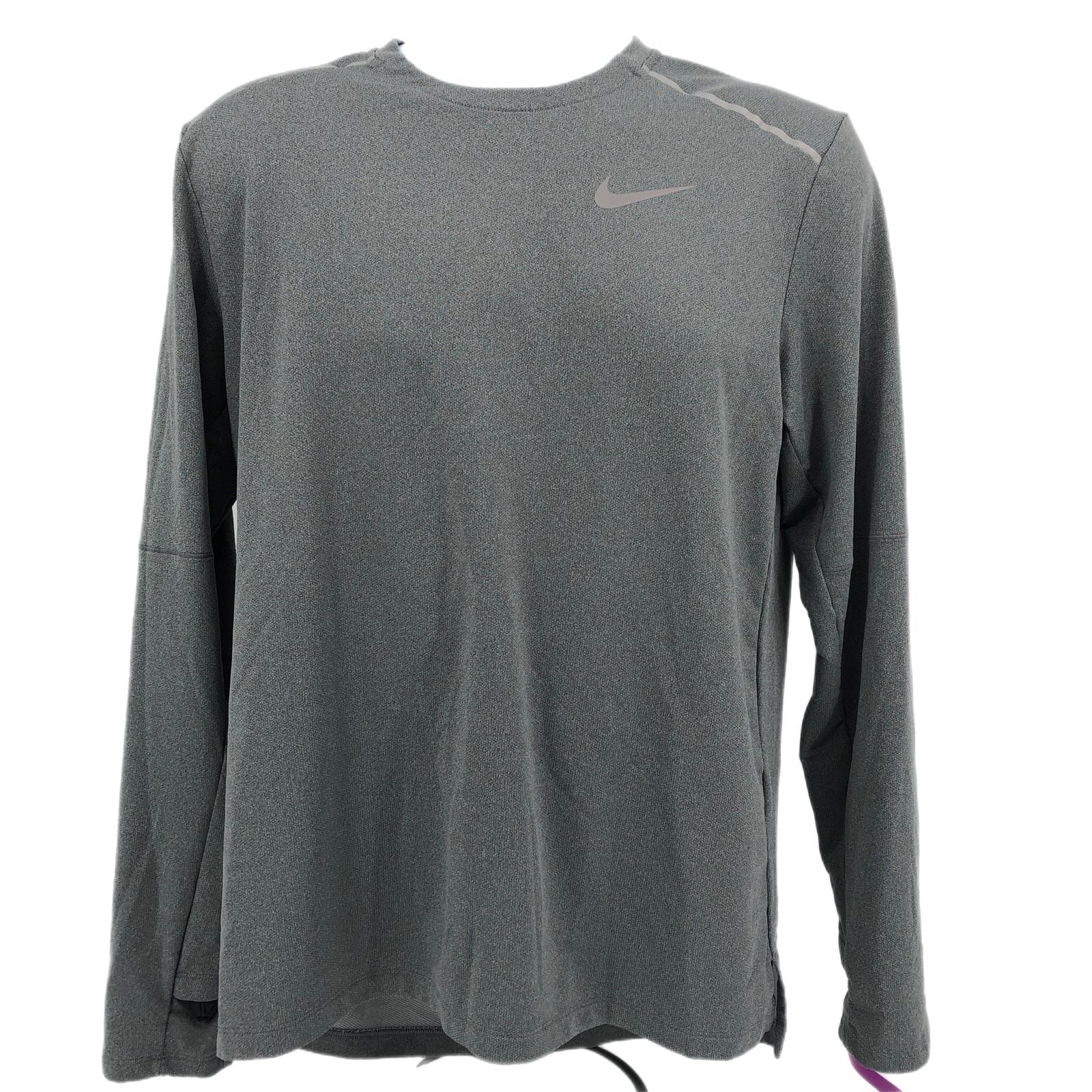 Nike Gray Moisture Wicking Long Sleeve T-Shirt