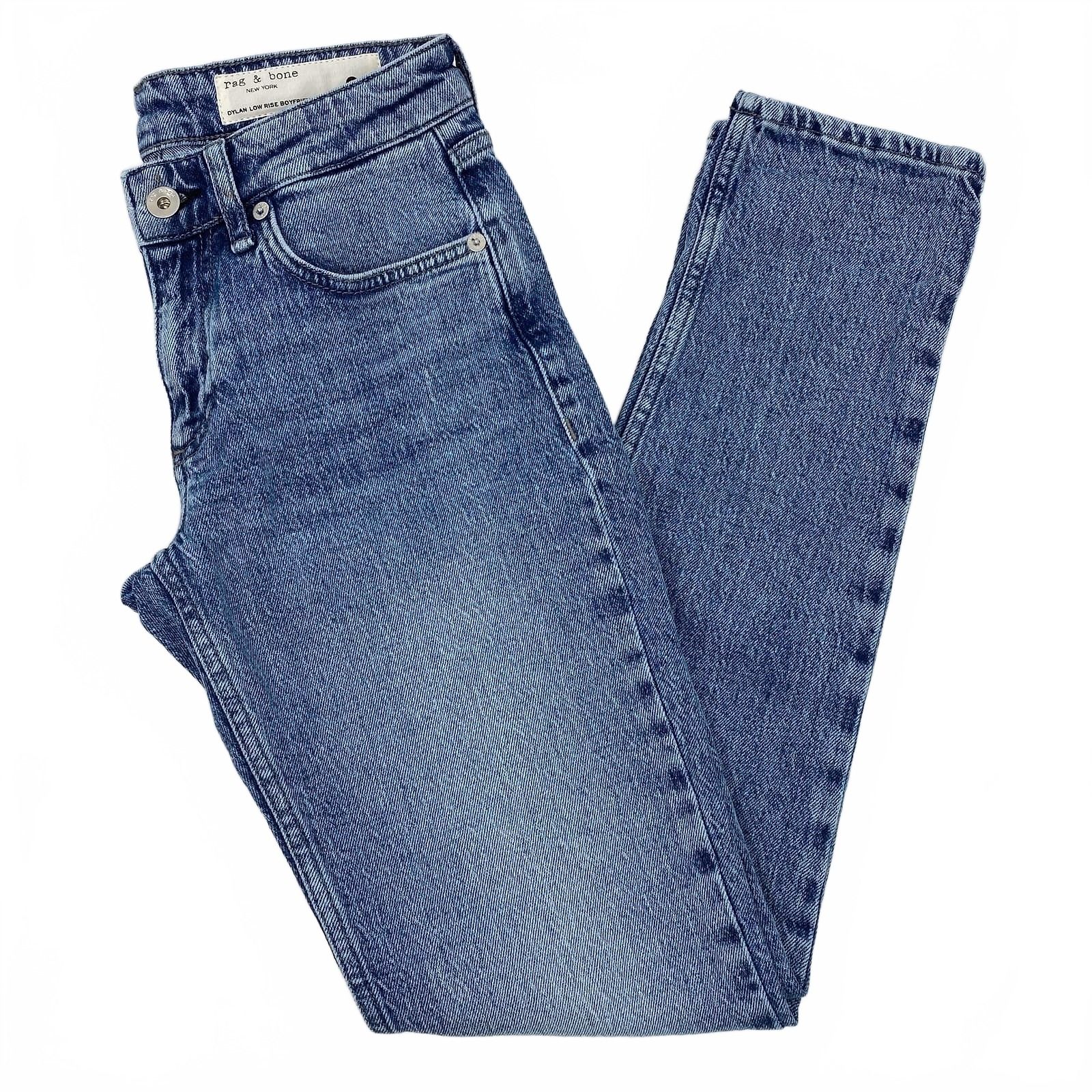 Rag & Bone Blue Medium Wash Boyfriend Jeans