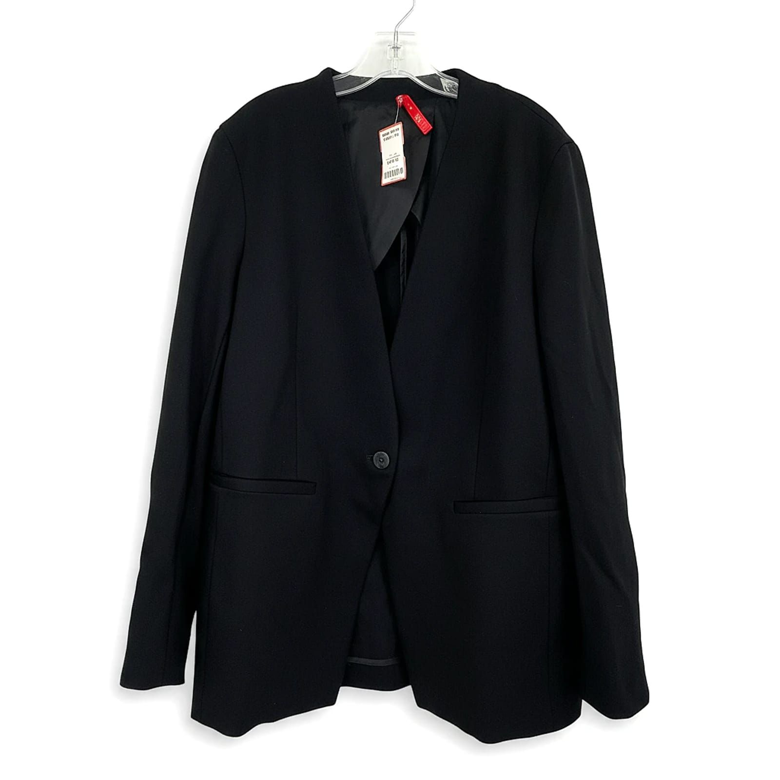 SPANX Black Blazer Wool-Blend