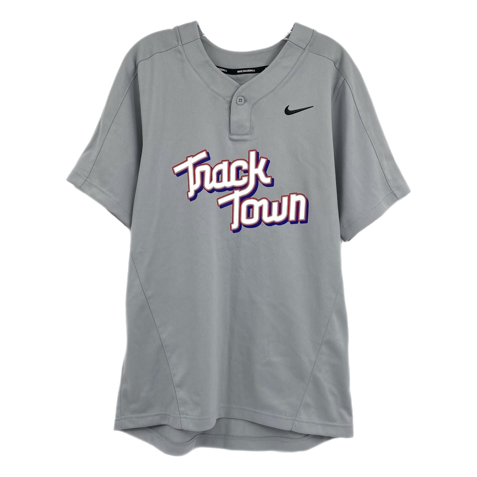 Nike Gray Track Town Baseball Jersey