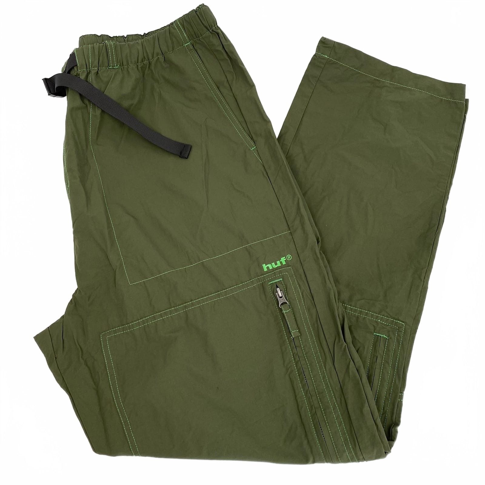 HUF Green Belted Cargo Pants