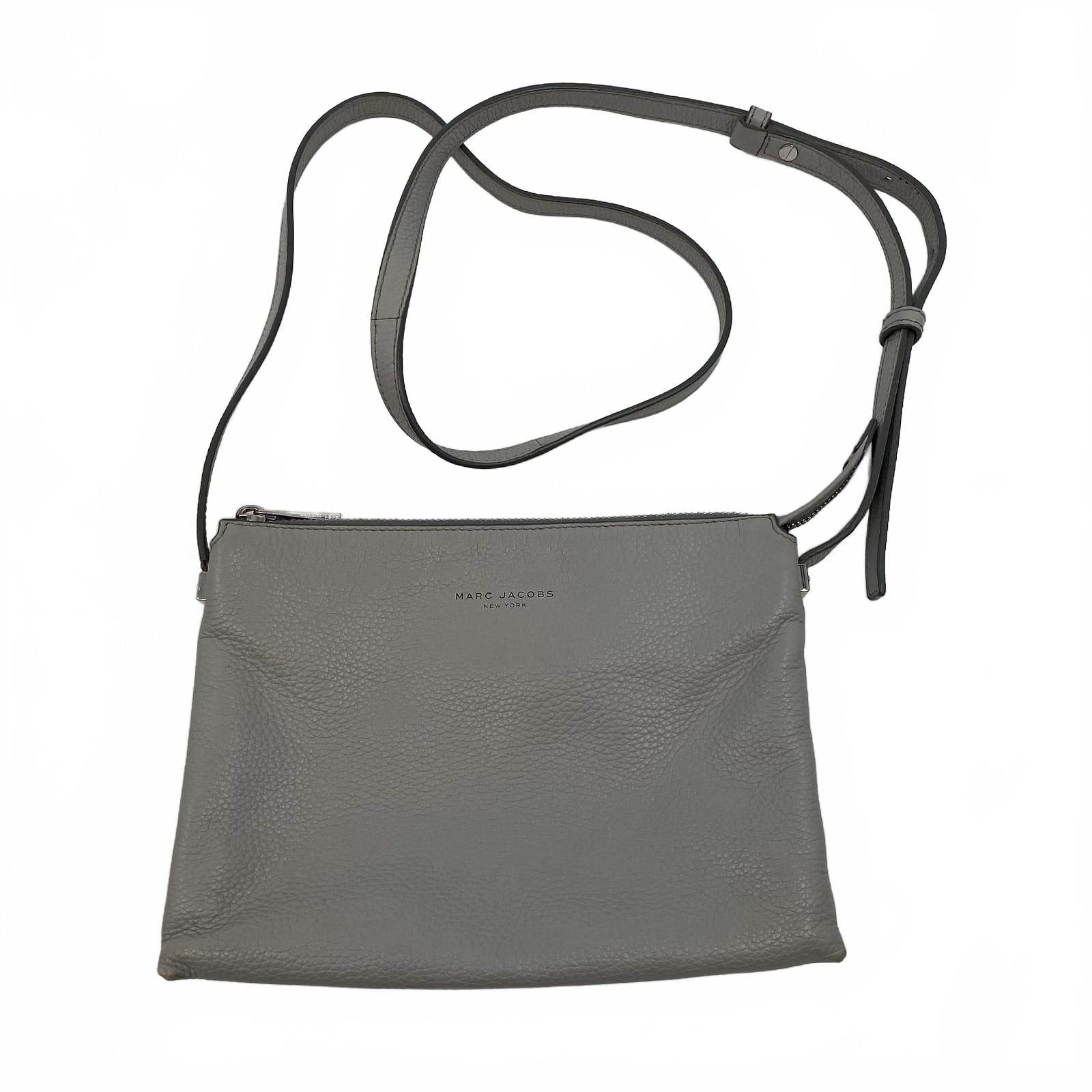 Marc Jacobs Gray Faux Leather Crossbody Bag