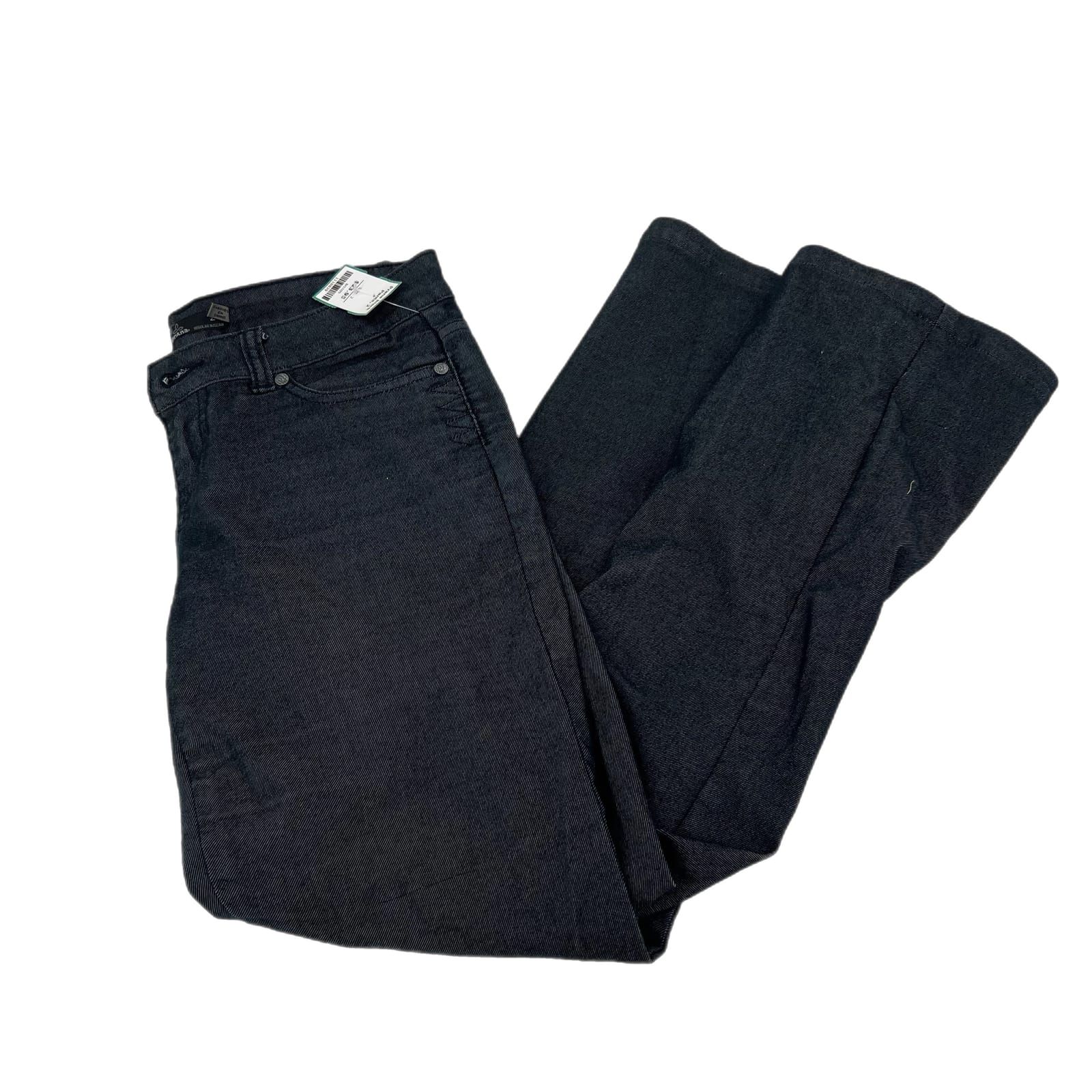 Prana Black Cotton Straight Leg Jeans