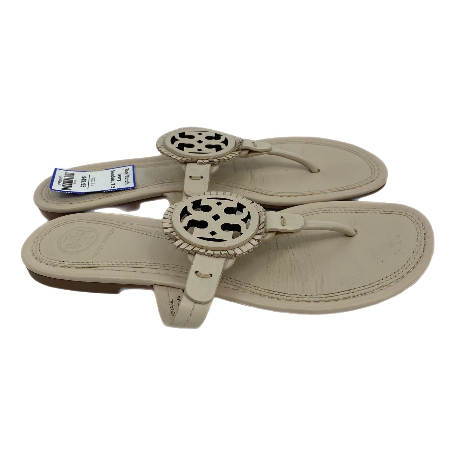 Tory Burch Beige Canvas Athletic Shoes