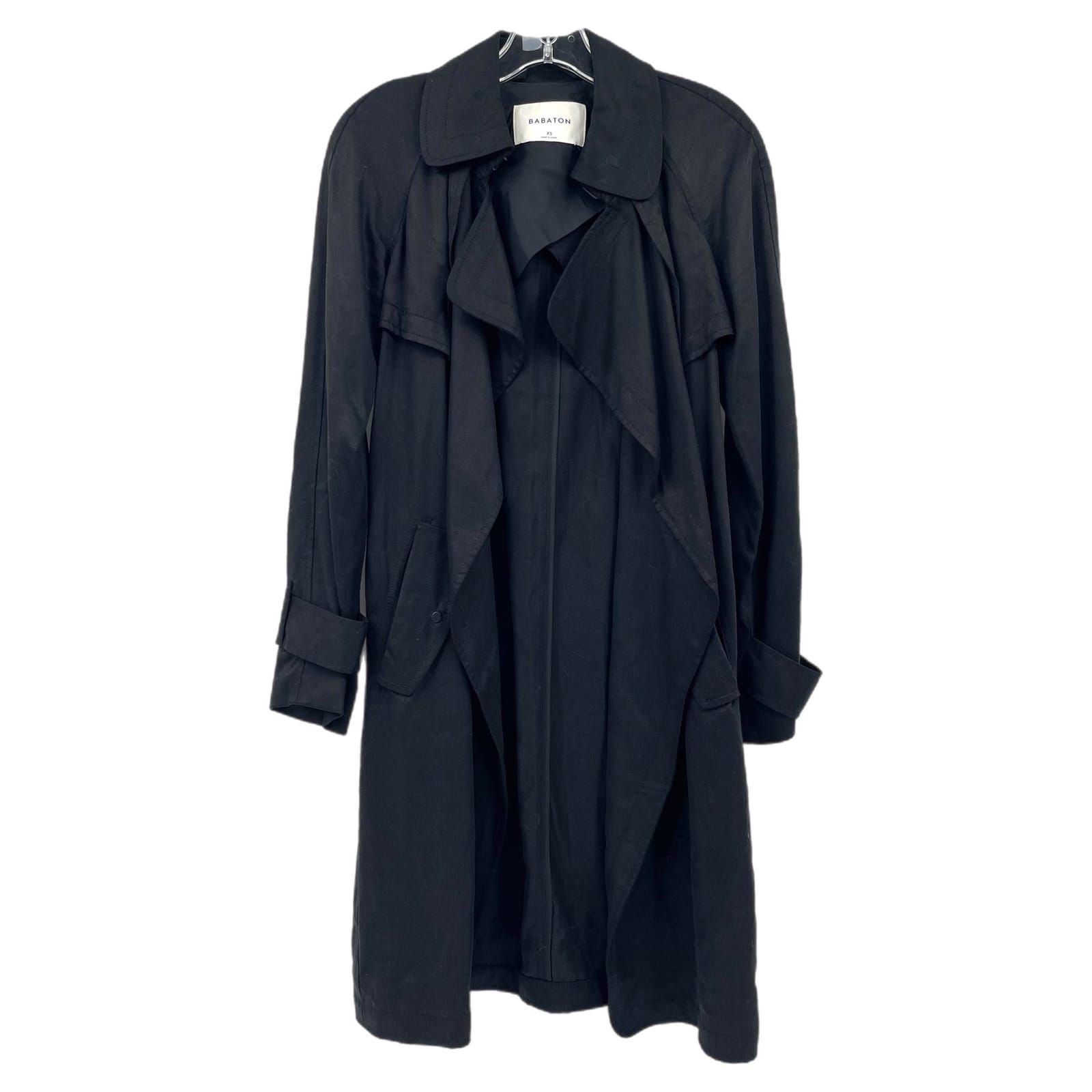 Babaton Black Lyocell Coatigan