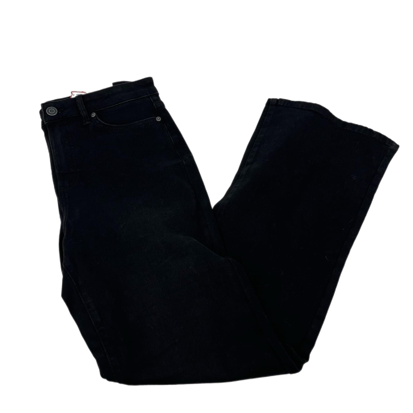 LC Lauren Conrad Black Cotton Straight Leg Pants