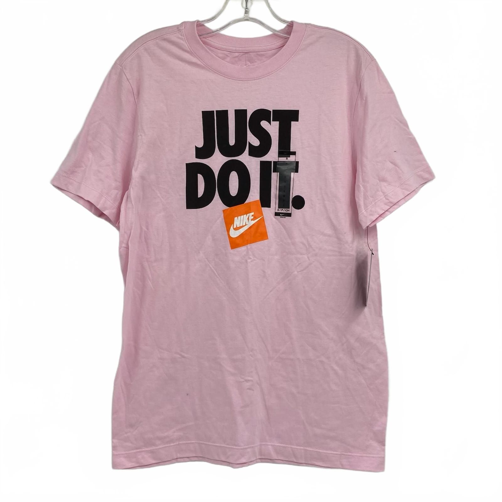Nike Pink Black Just Do It Logo Tee