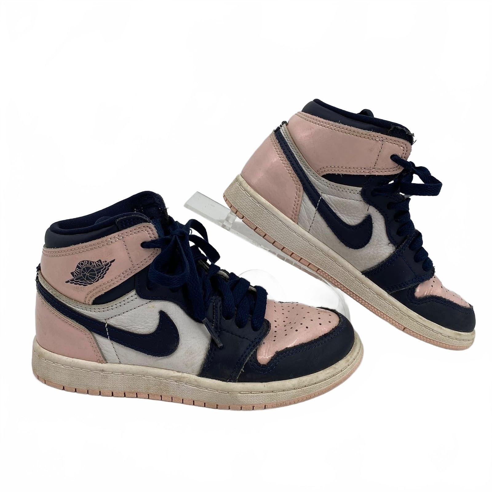 Nike Blue Pink Jordan 1 Retro High Sneakers
