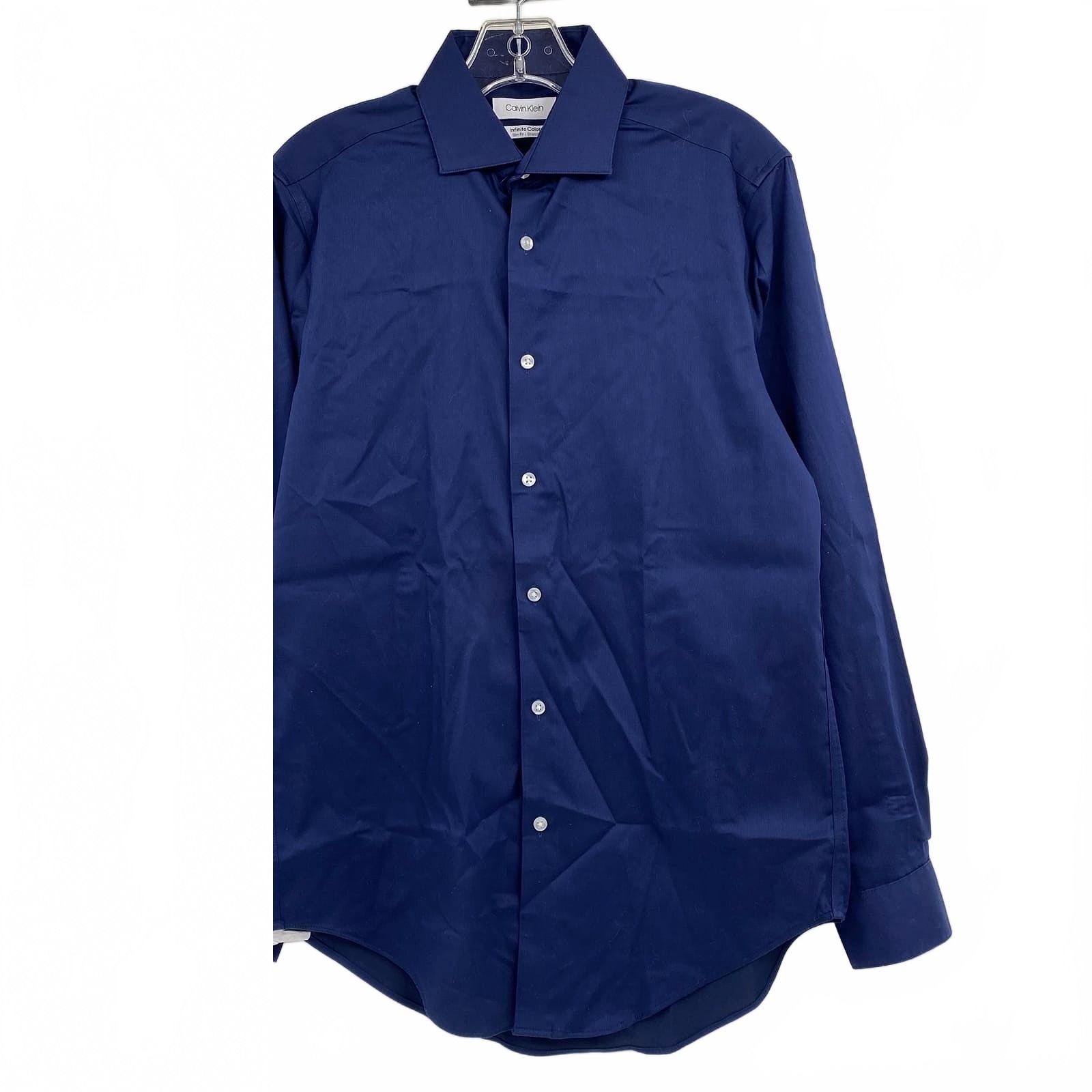 Calvin Klein Blue Slim Fit Dress Shirt