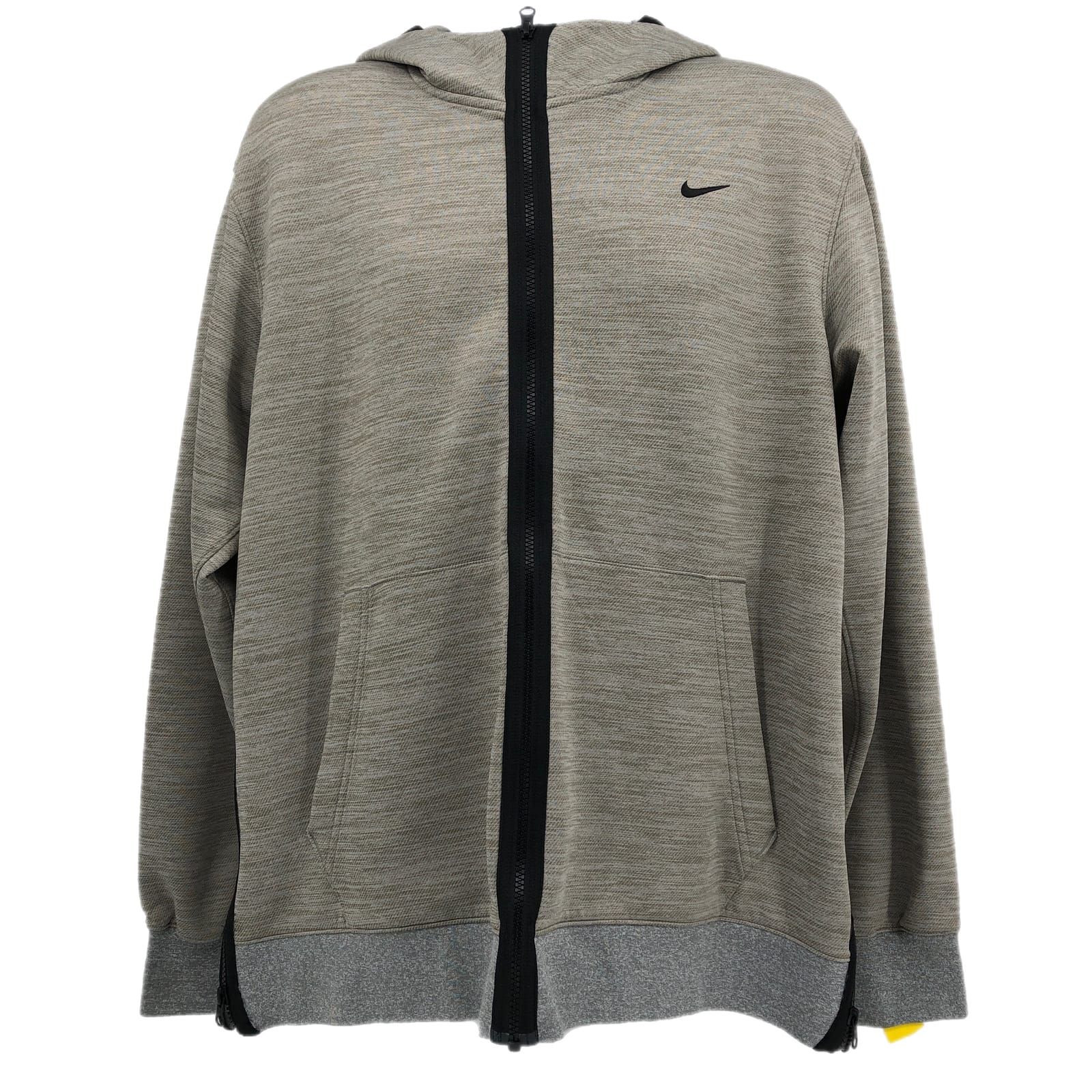 Nike Gray Polyester Basic Jacket