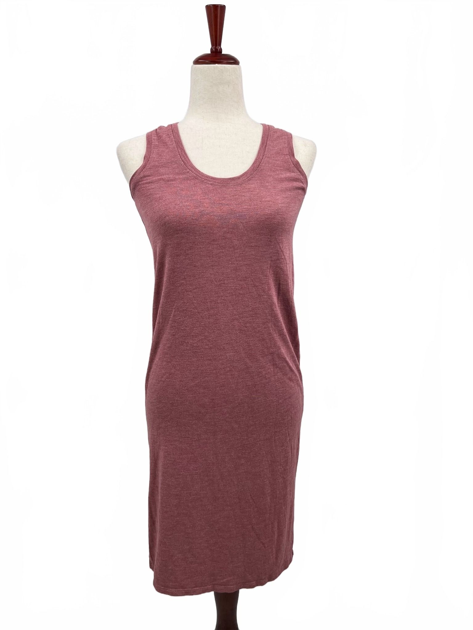 Madewell Red Heathered Sleeveless Midi Dress