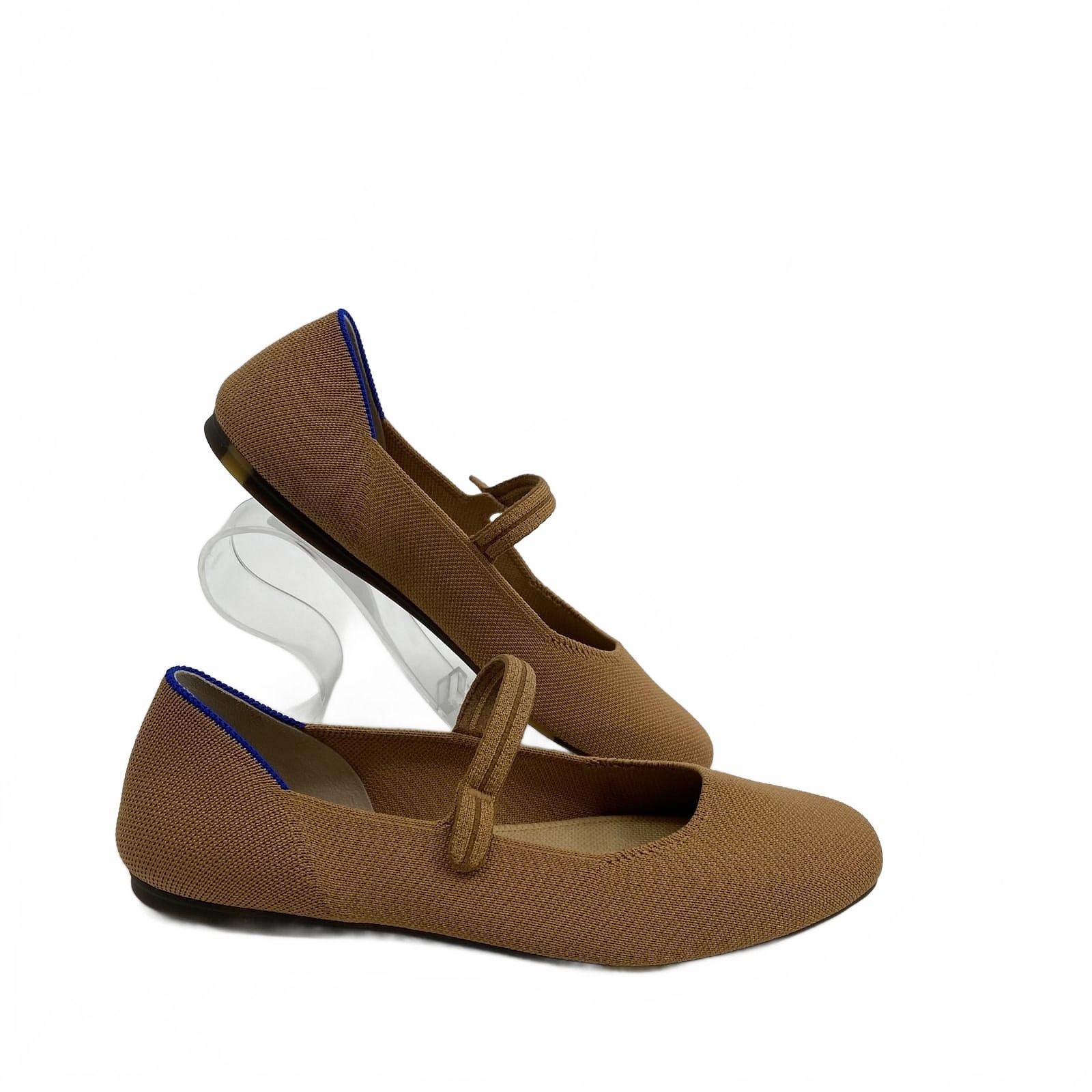 Rothy’s Brown Beige Mary Jane Knit Flats