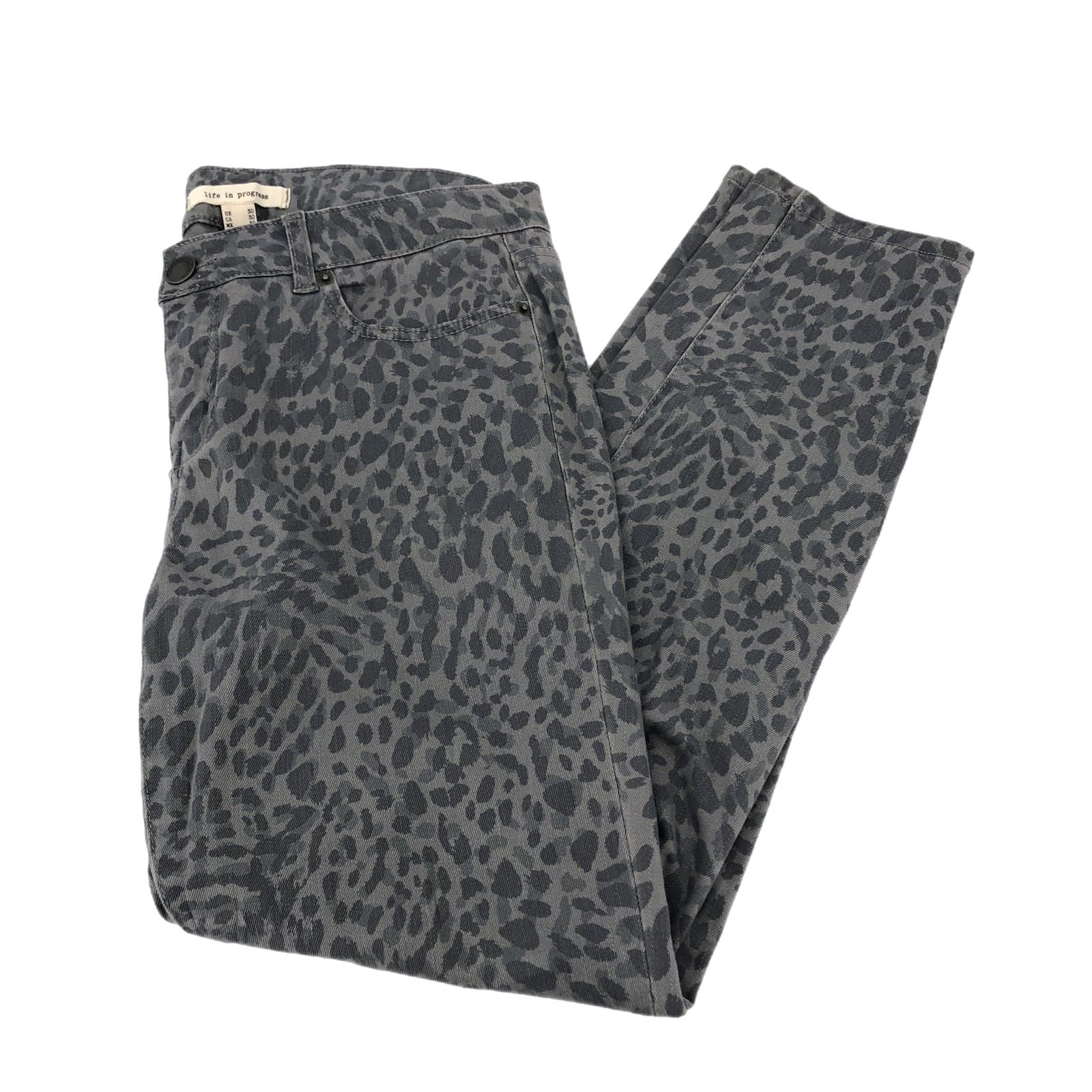 Life in Progress Gray High Rise Skinny Jeans