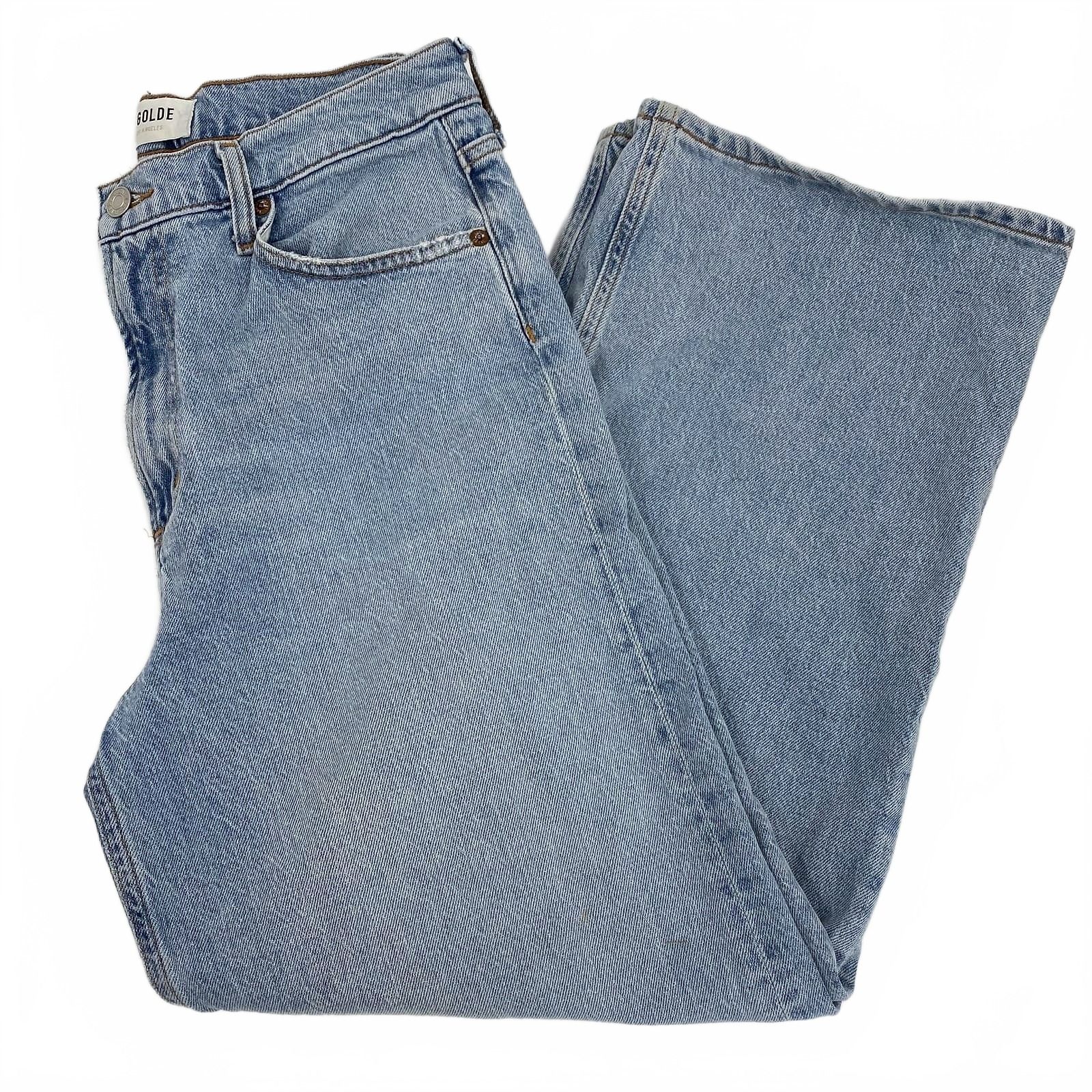 Agolde Light Wash Straight Leg Jeans