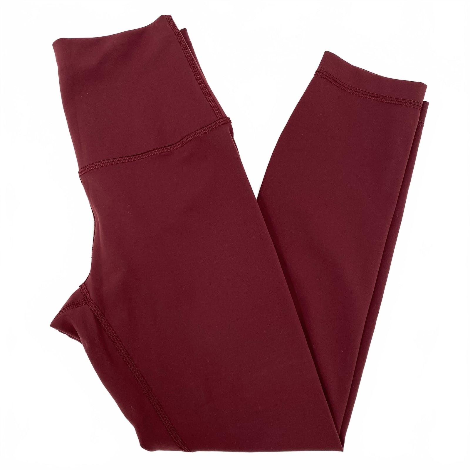 LULULEMON Maroon Wunder Train High Rise 23” Leggings