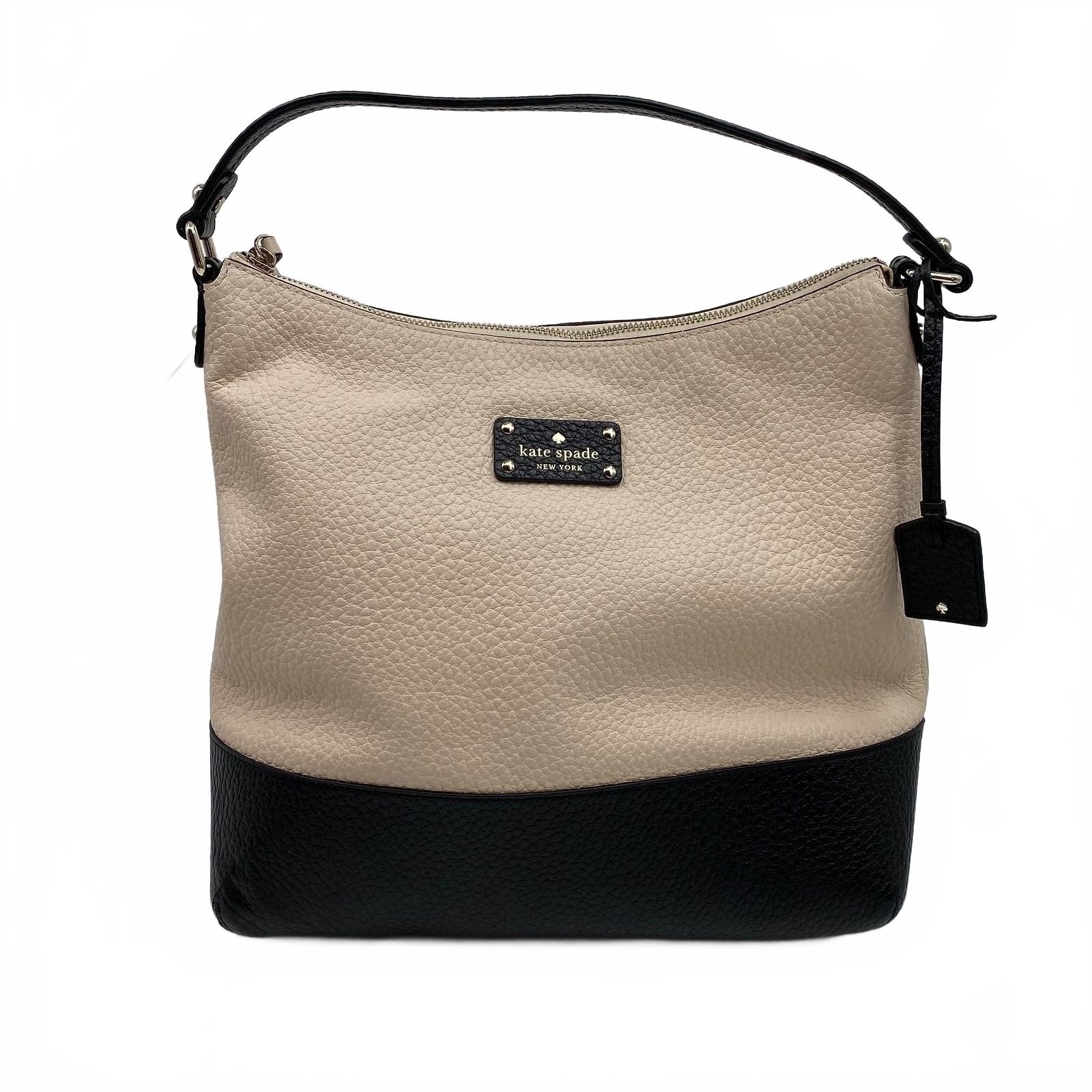 kate spade Beige Leather Bay Street Lexi Shoulder Bag