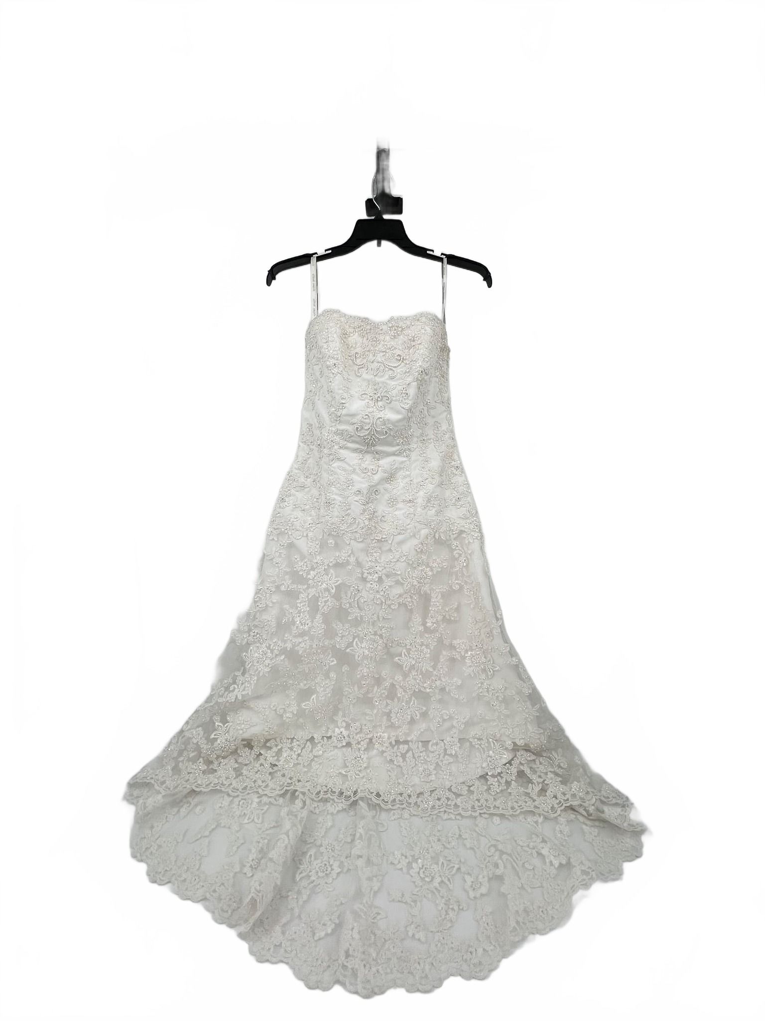 Alfred Angelo White Strapless Wedding Gown Dress