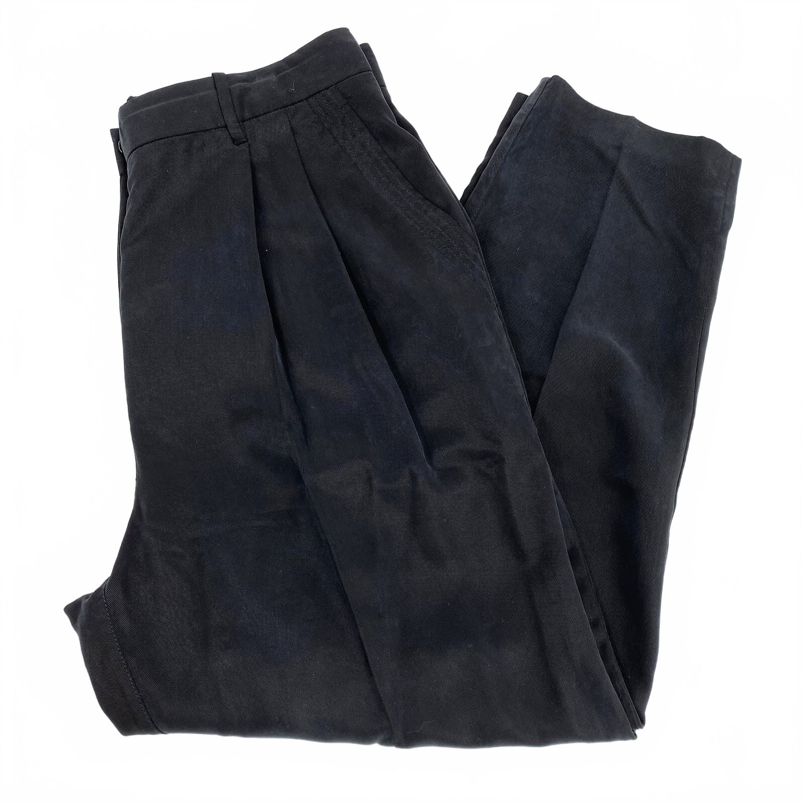 Wilfred Black Pleated Trousers