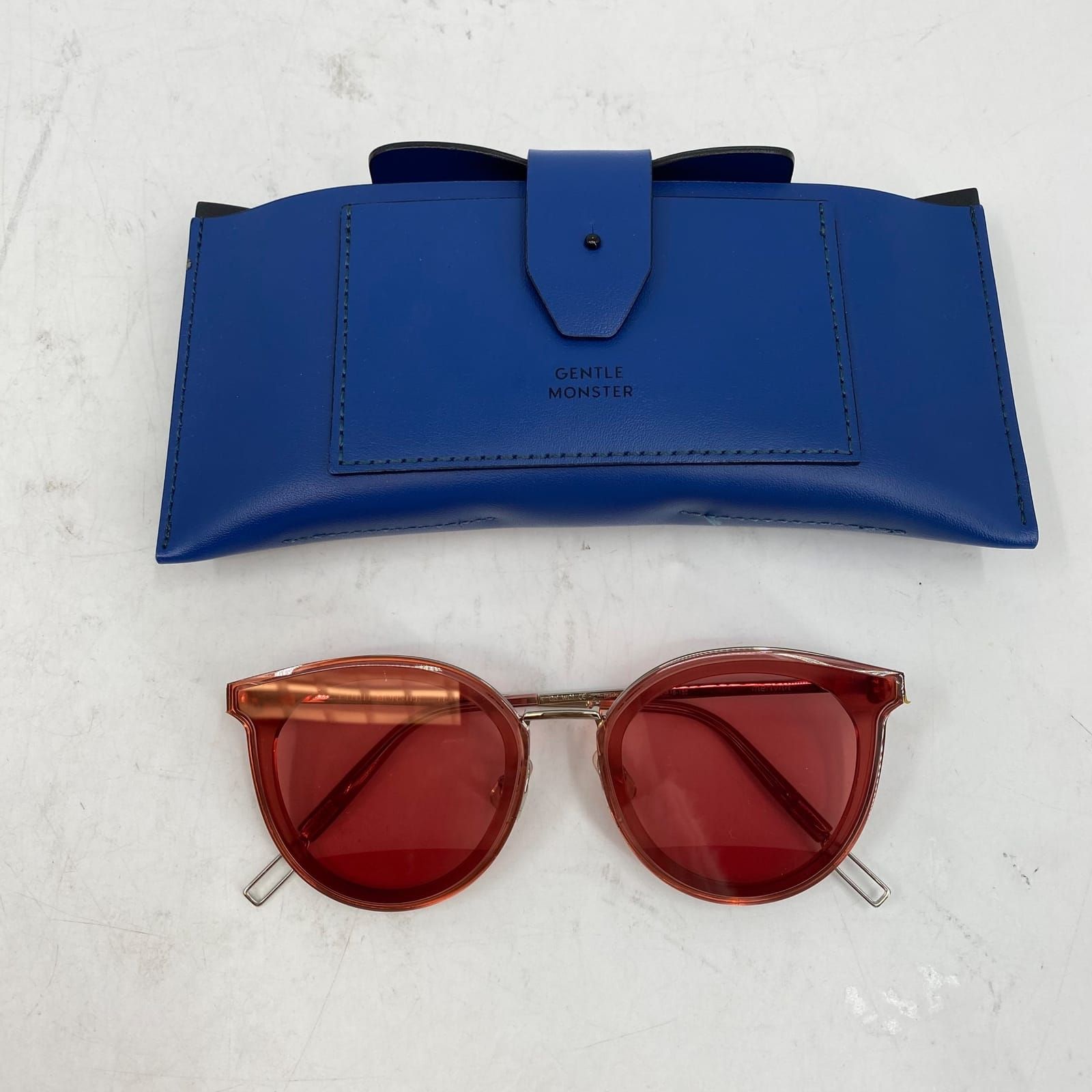 GENTLE MONSTER Pink Silver Sunglasses Merlynn