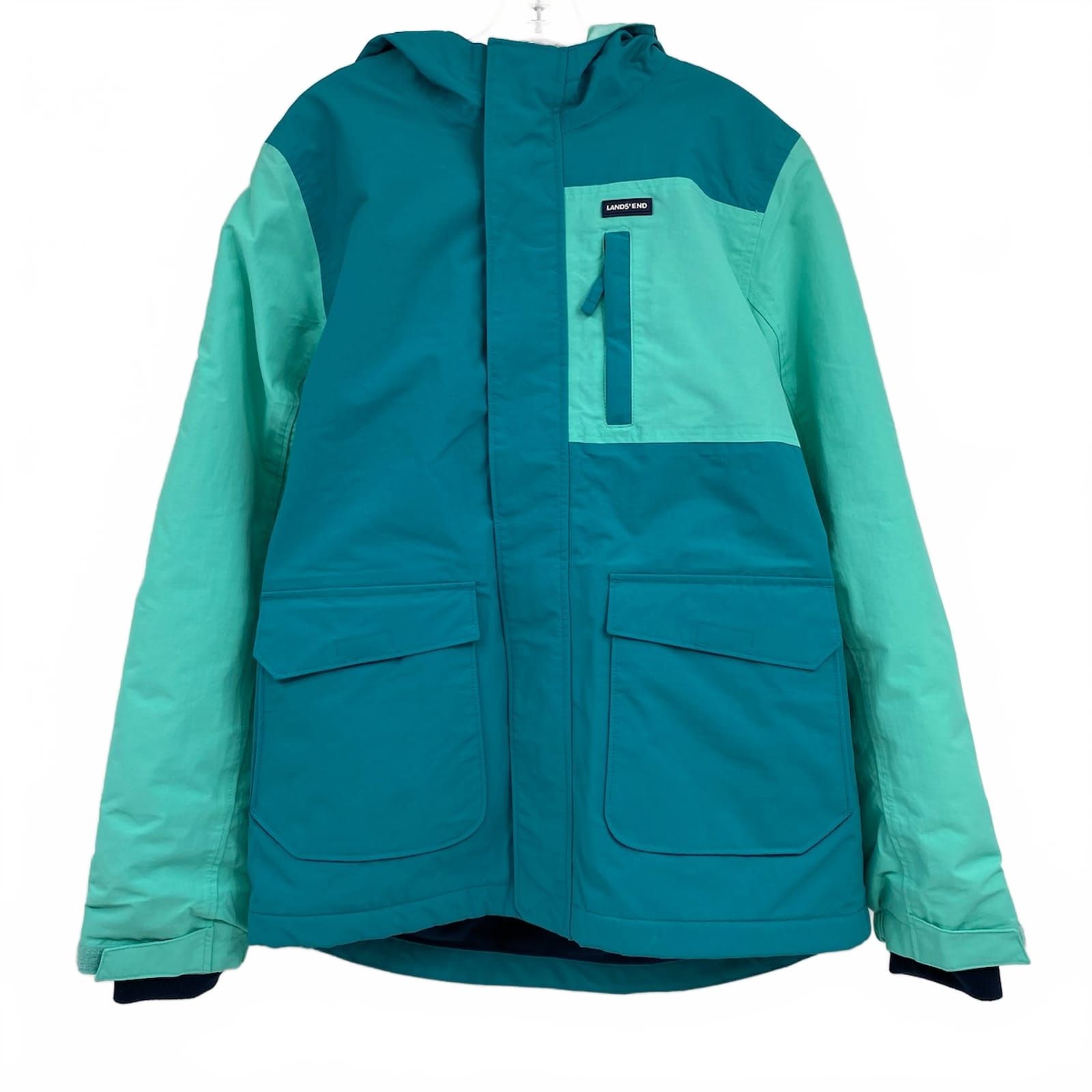 Lands' End Aqua Blue Winter Coat