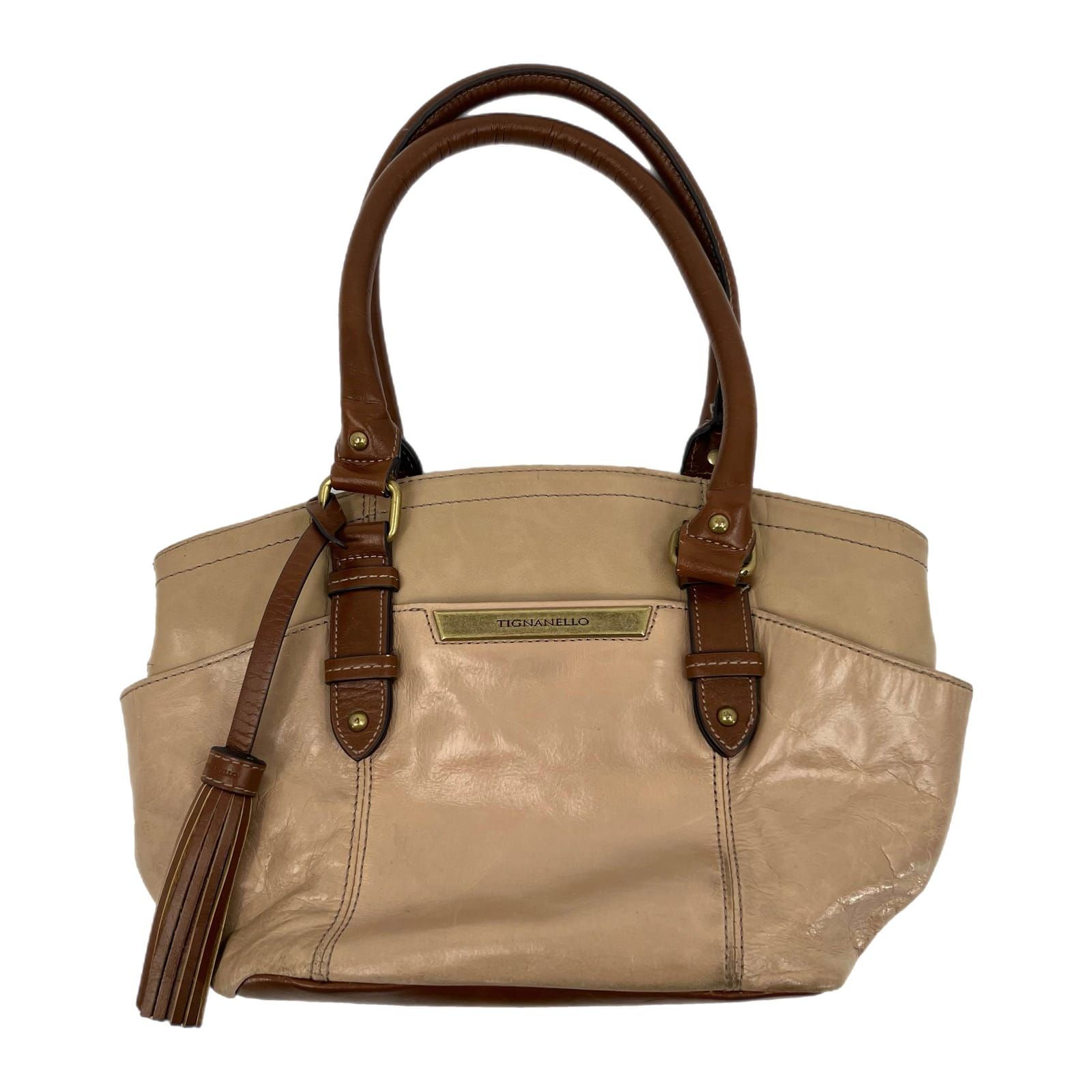 Tignanello Brown Convertible Shoulder Bag